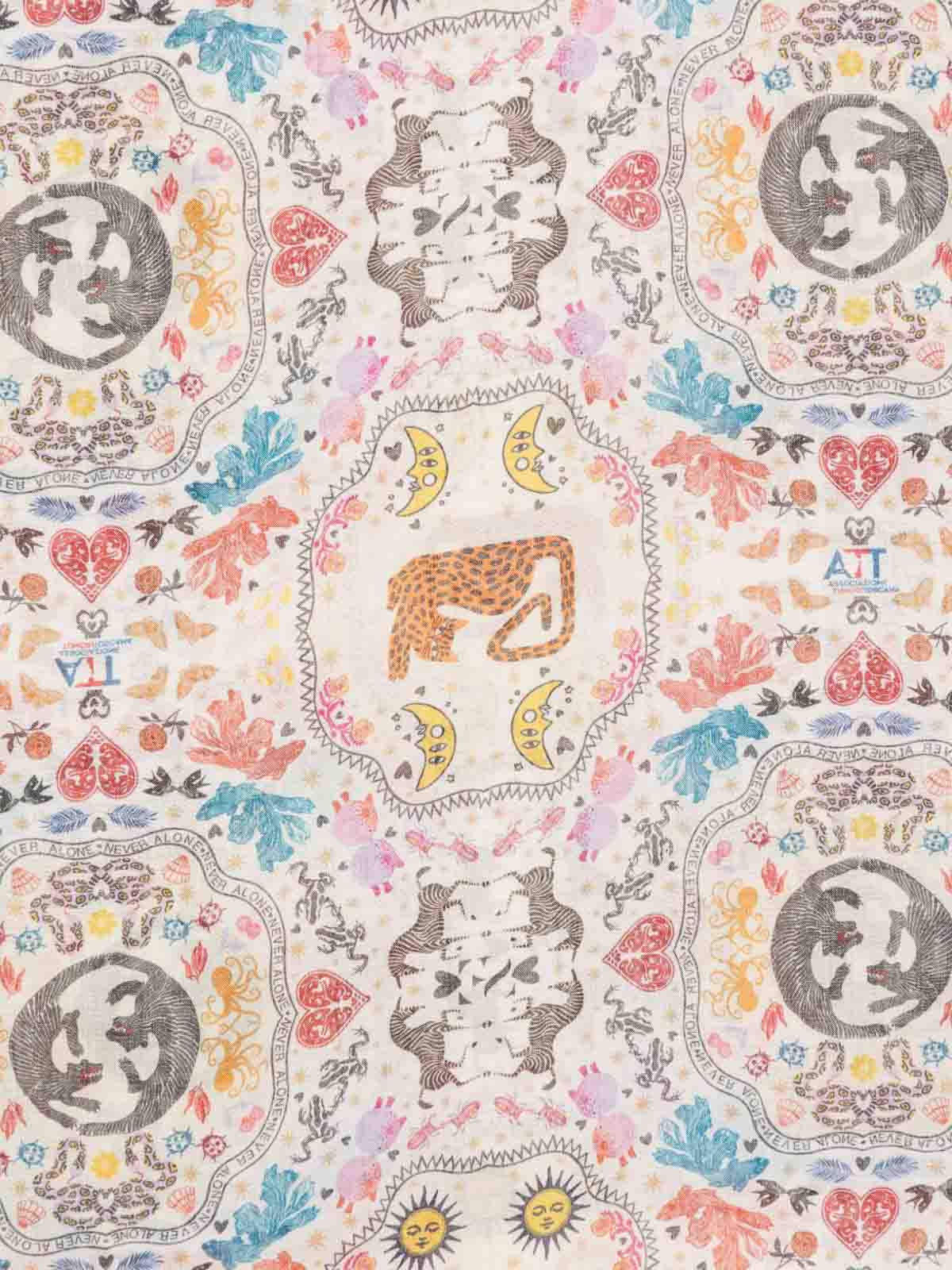 Multi-Colored Poly Scarf E26203099910 (Faliero Sarti / スカーフ・マフラー ) | Faliero Sarti (ファリエロ サルティ)(2)