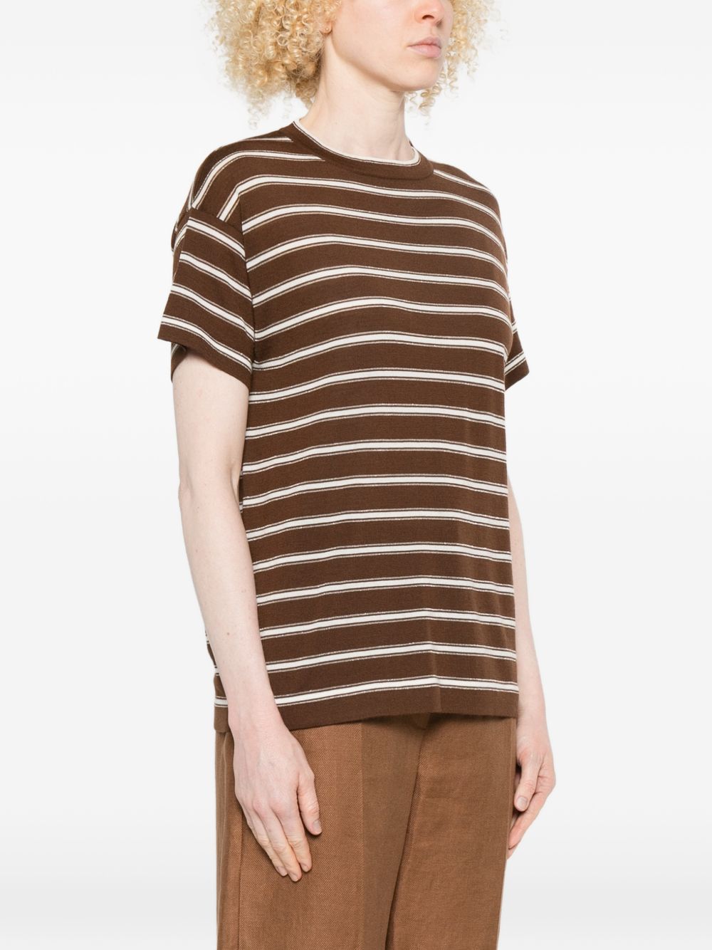 Brunello Cucinelli T-shirts and Polos Brown M14854100CTX08 (Brunello Cucinelli / Tシャツ・カットソー ) | Brunello Cucinelli (ブルネロ・クチネリ)(1)