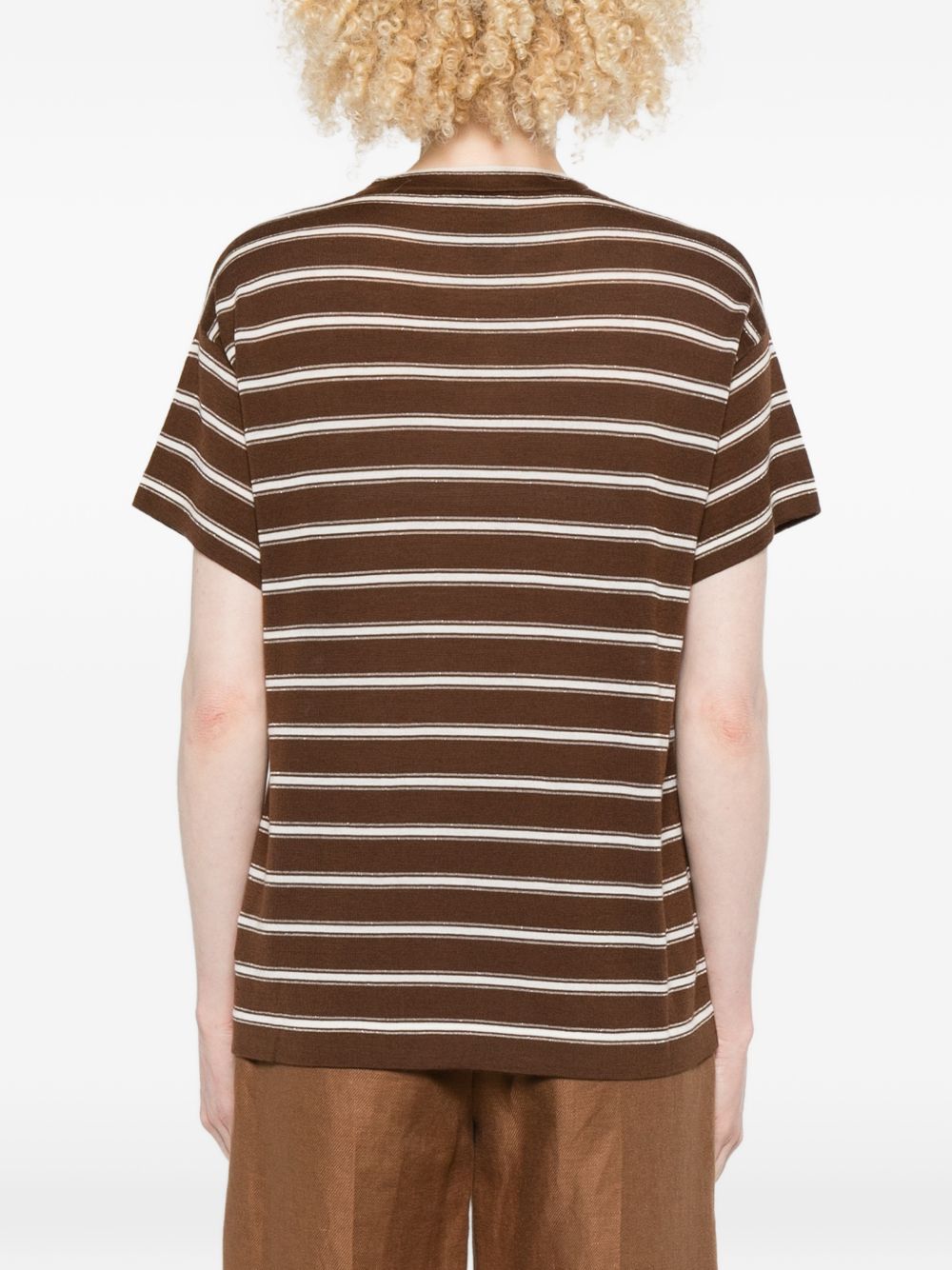 Brunello Cucinelli T-shirts and Polos Brown M14854100CTX08 (Brunello Cucinelli / Tシャツ・カットソー ) | Brunello Cucinelli (ブルネロ・クチネリ)(3)