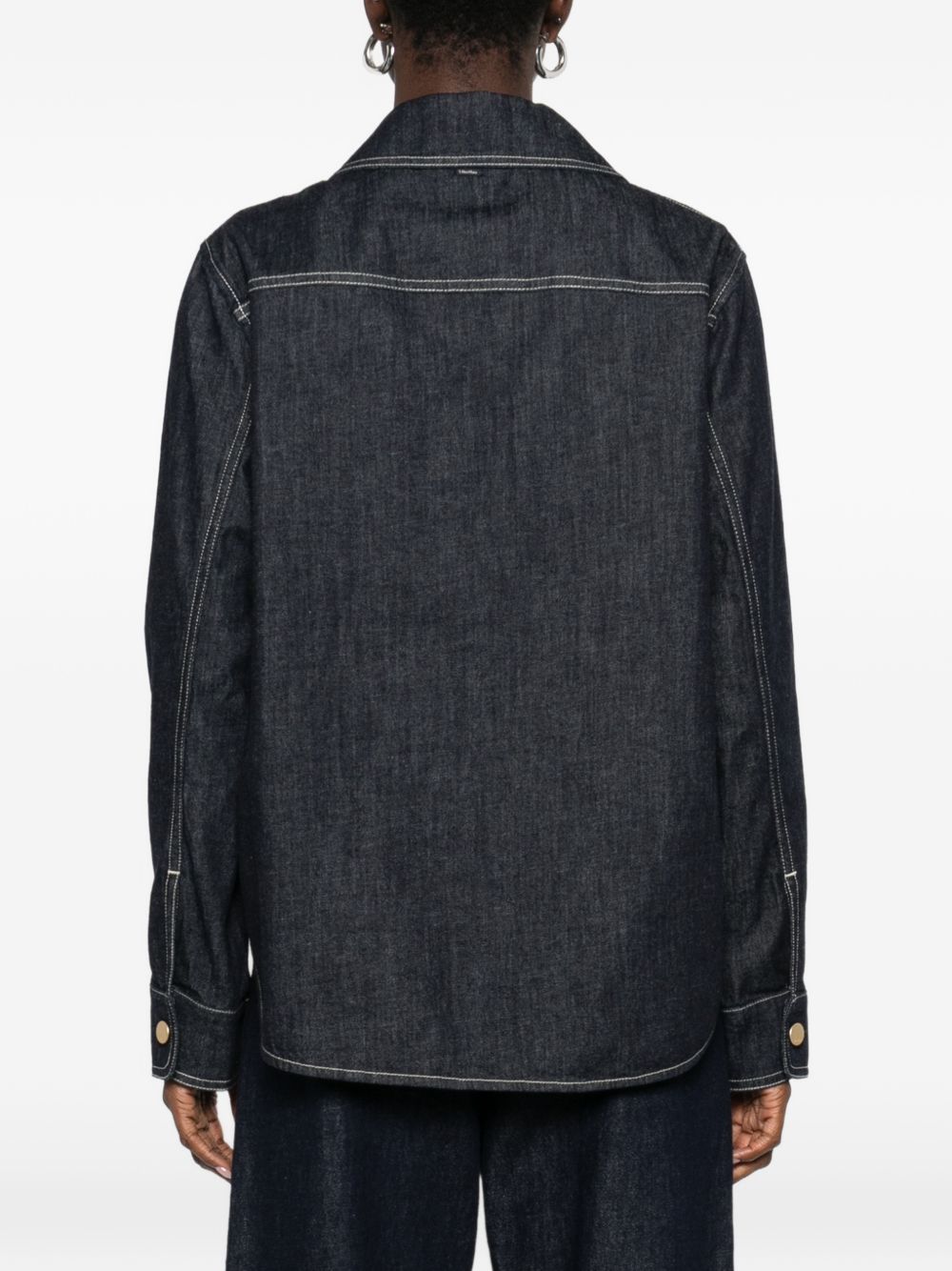 S Max Mara Shirts Blue 19191051600001 (S MAX MARA / シャツ・ブラウス ) | S MAX MARA (エス マックスマーラ)(3)