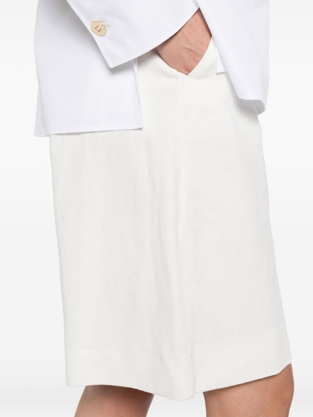 S Max Mara Shorts White 19141023600001 (S MAX MARA / ショートパンツ ) | S MAX MARA (エス マックスマーラ)(2)