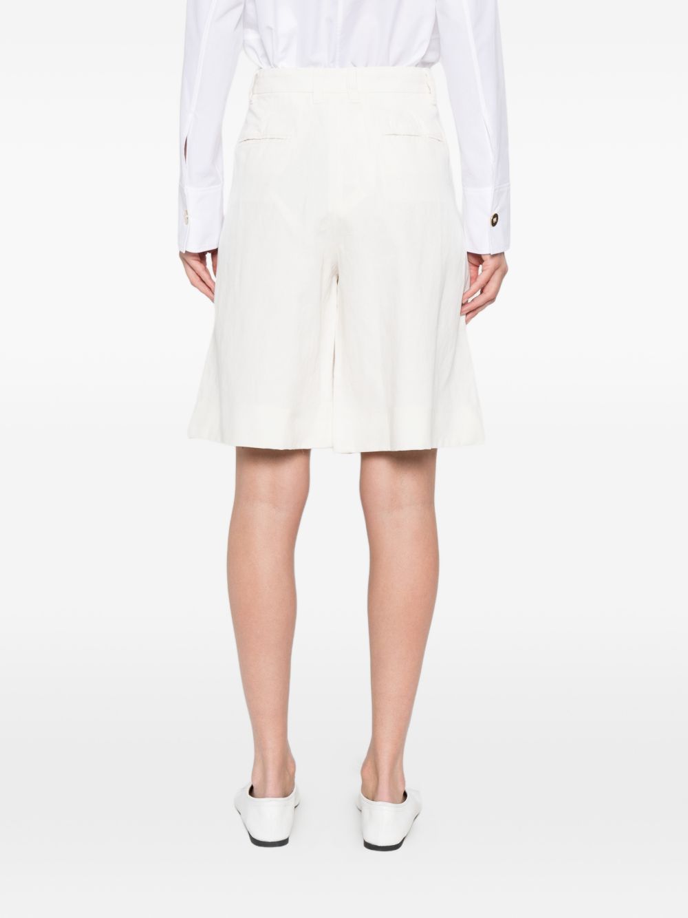 S Max Mara Shorts White 19141023600001 (S MAX MARA / ショートパンツ ) | S MAX MARA (エス マックスマーラ)(4)