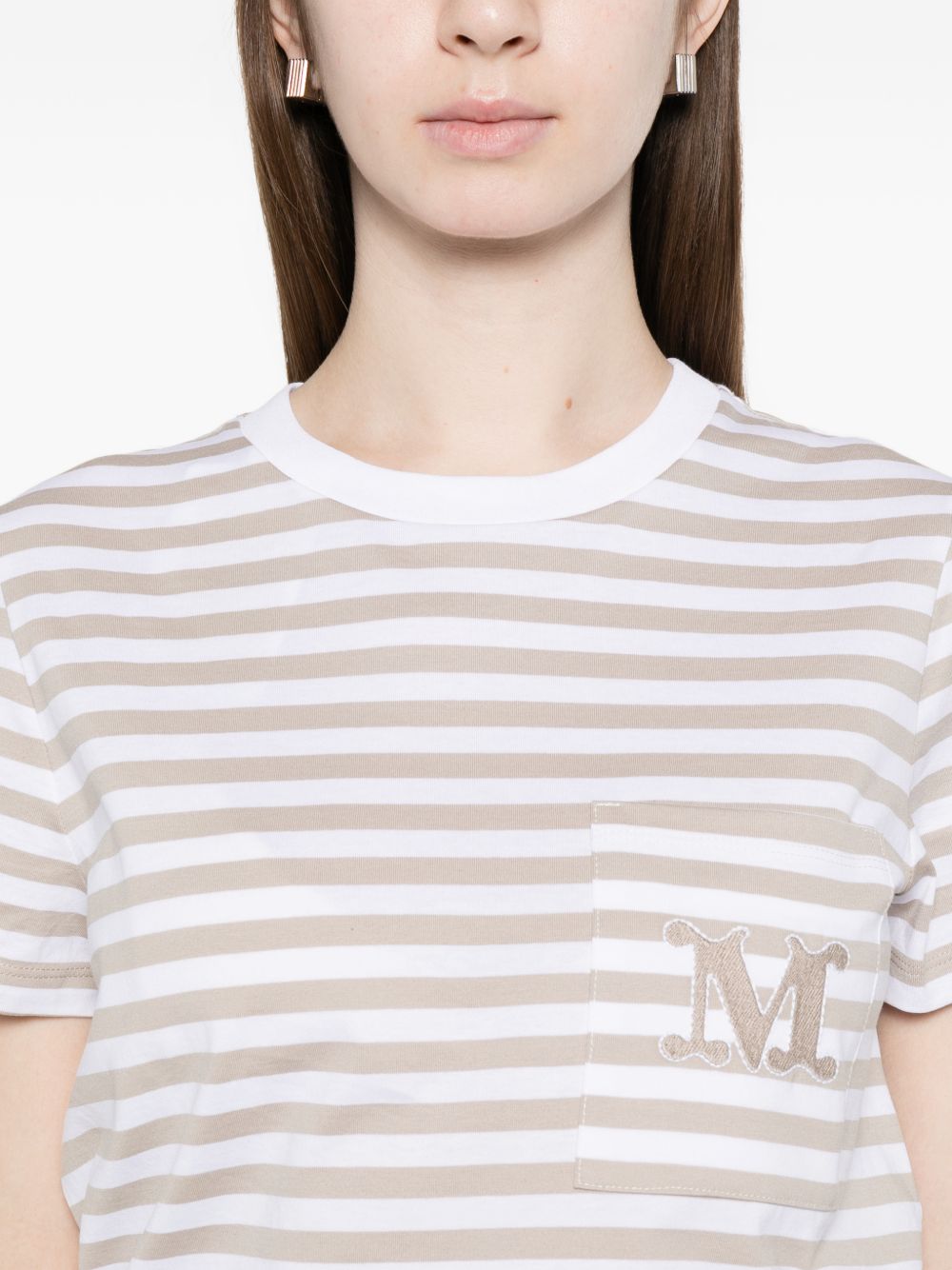 Max Mara T-shirts and Polos Beige 11941052600008 (Max Mara / Tシャツ・カットソー ) | Max Mara (マックスマーラ)(1)