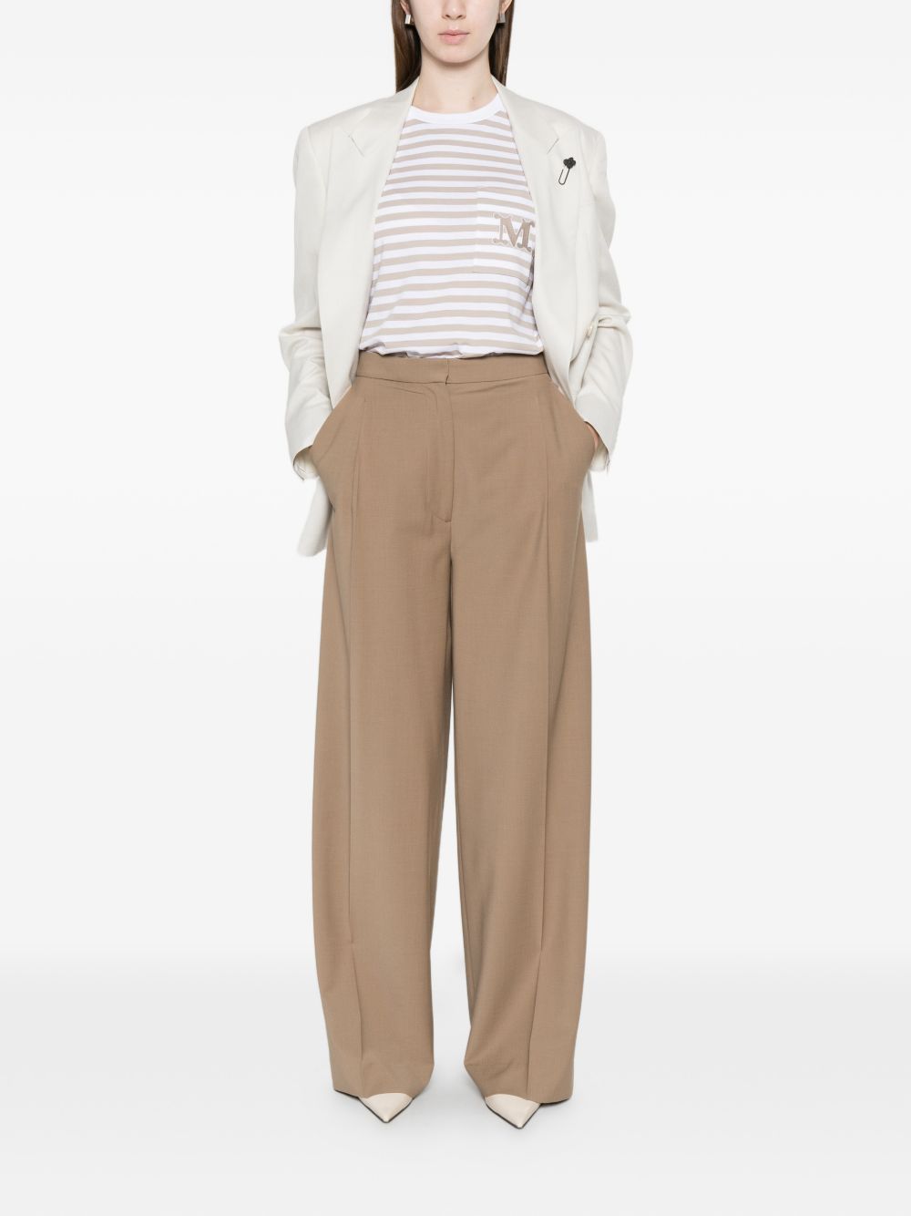 Max Mara T-shirts and Polos Beige 11941052600008 (Max Mara / Tシャツ・カットソー ) | Max Mara (マックスマーラ)(4)