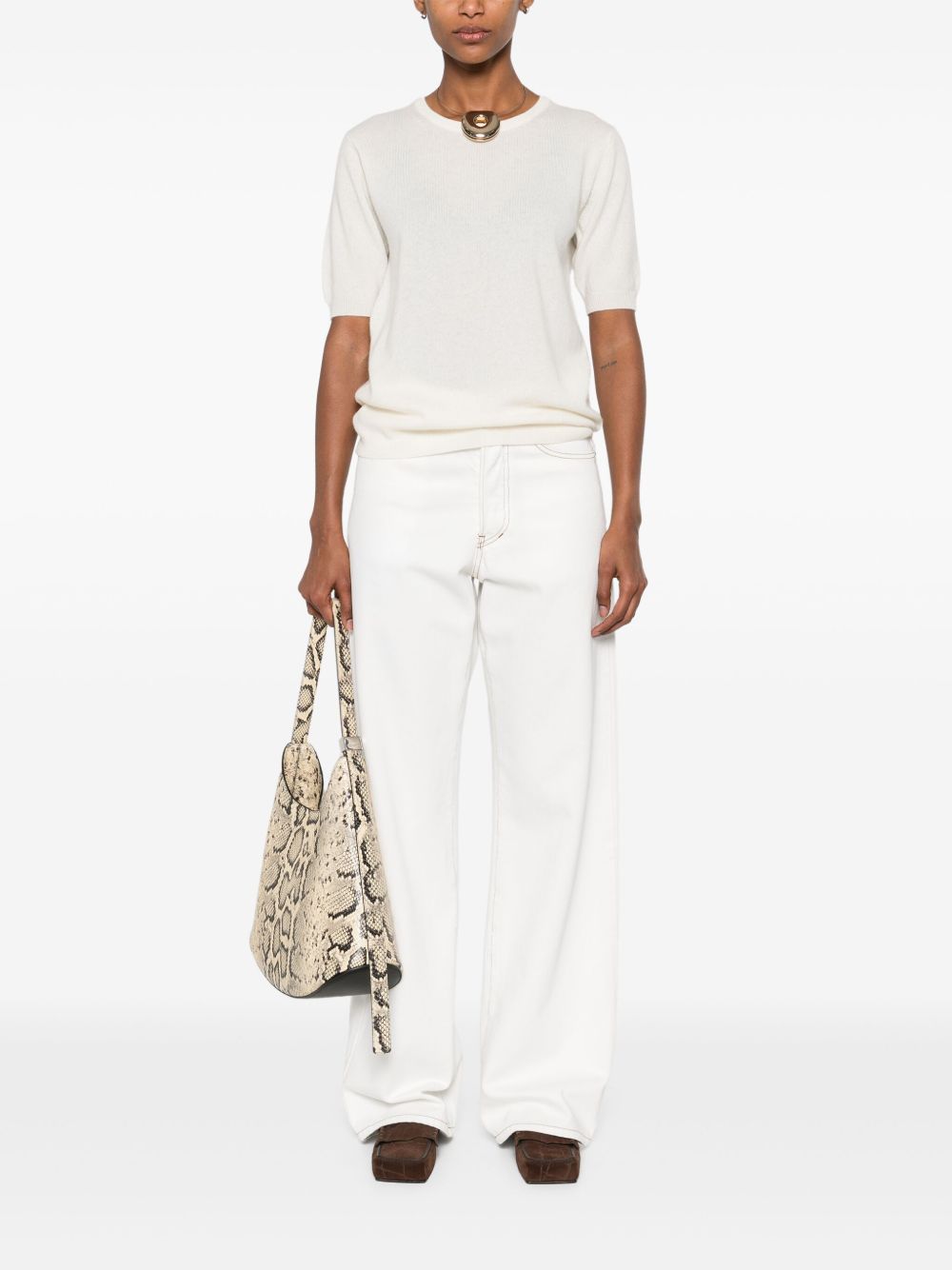 SOFT GOAT Sweaters White FW25SF01110086FEATHERWHITE (SOFT GOAT / ニット・セーター・カーディガン ) | SOFT GOAT (ソフトゴート)(3)