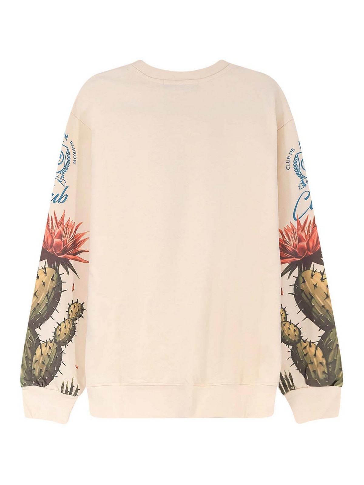 Cotton Sweatshirt With Cactus Print S6BWUASW067013 (BARROW / スウェット・フーディー ) | BARROW (バロウ)(1)