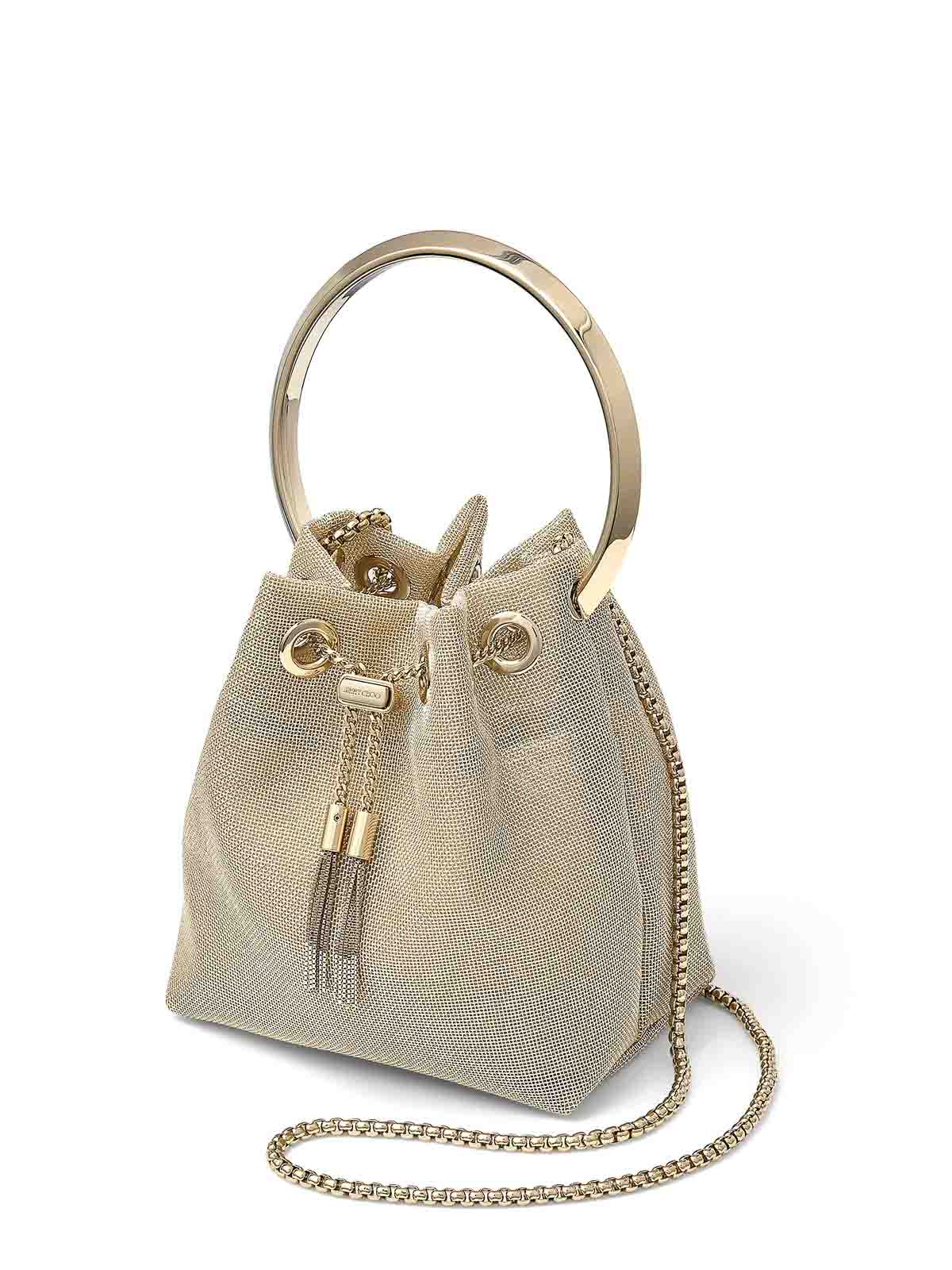 Bon Bon Mesh Handbag BONBONWDFCHAMPAGNE (JIMMY CHOO / ハンドバッグ・ショルダーバッグ ) | JIMMY CHOO (ジミー チュウ)(1)