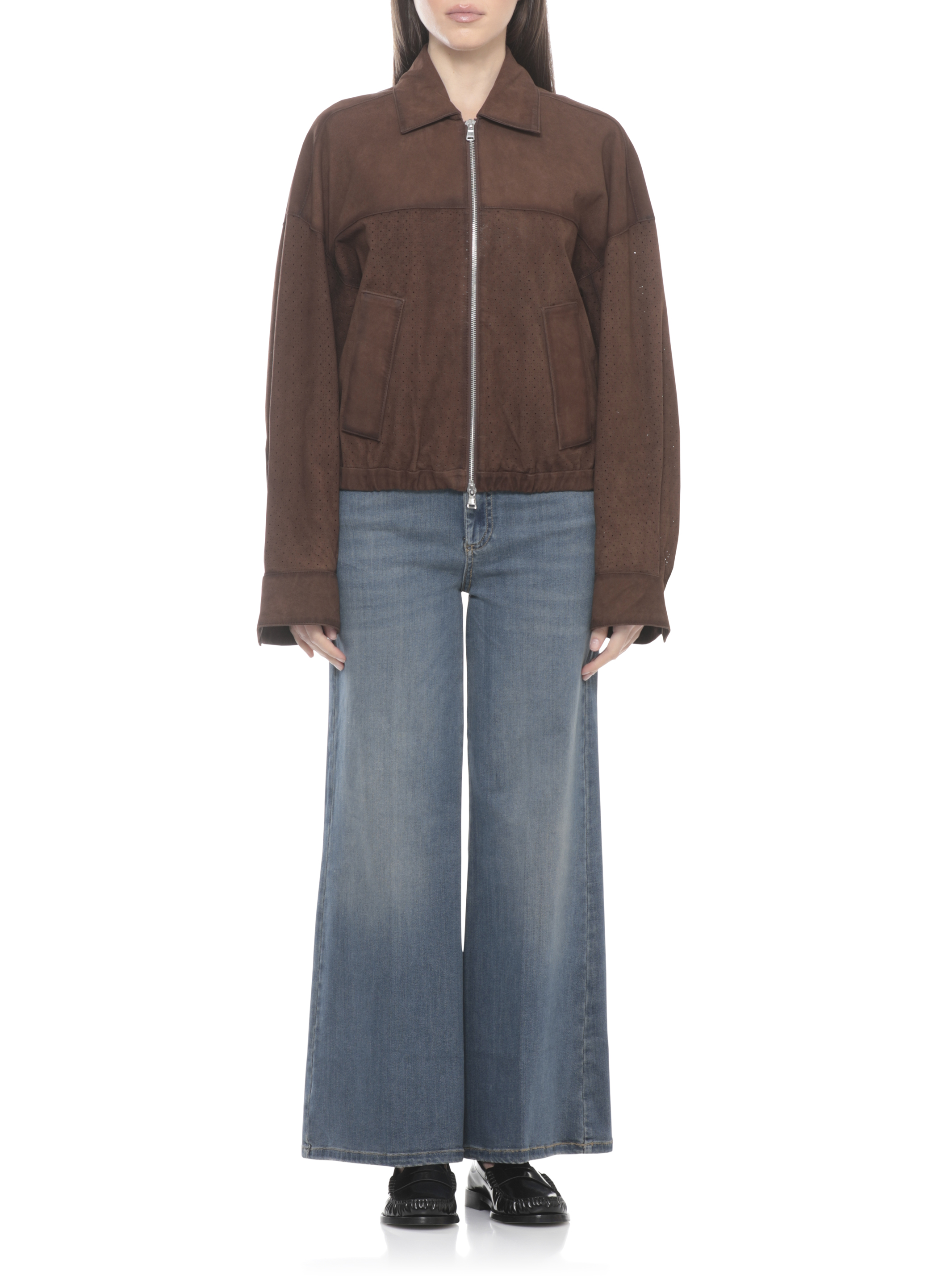 Bully Jackets Brown 7957PERFBLSB360CACAO (BULLY / レザー&ファージャケット・コート ) | BULLY (ブリー)(1)