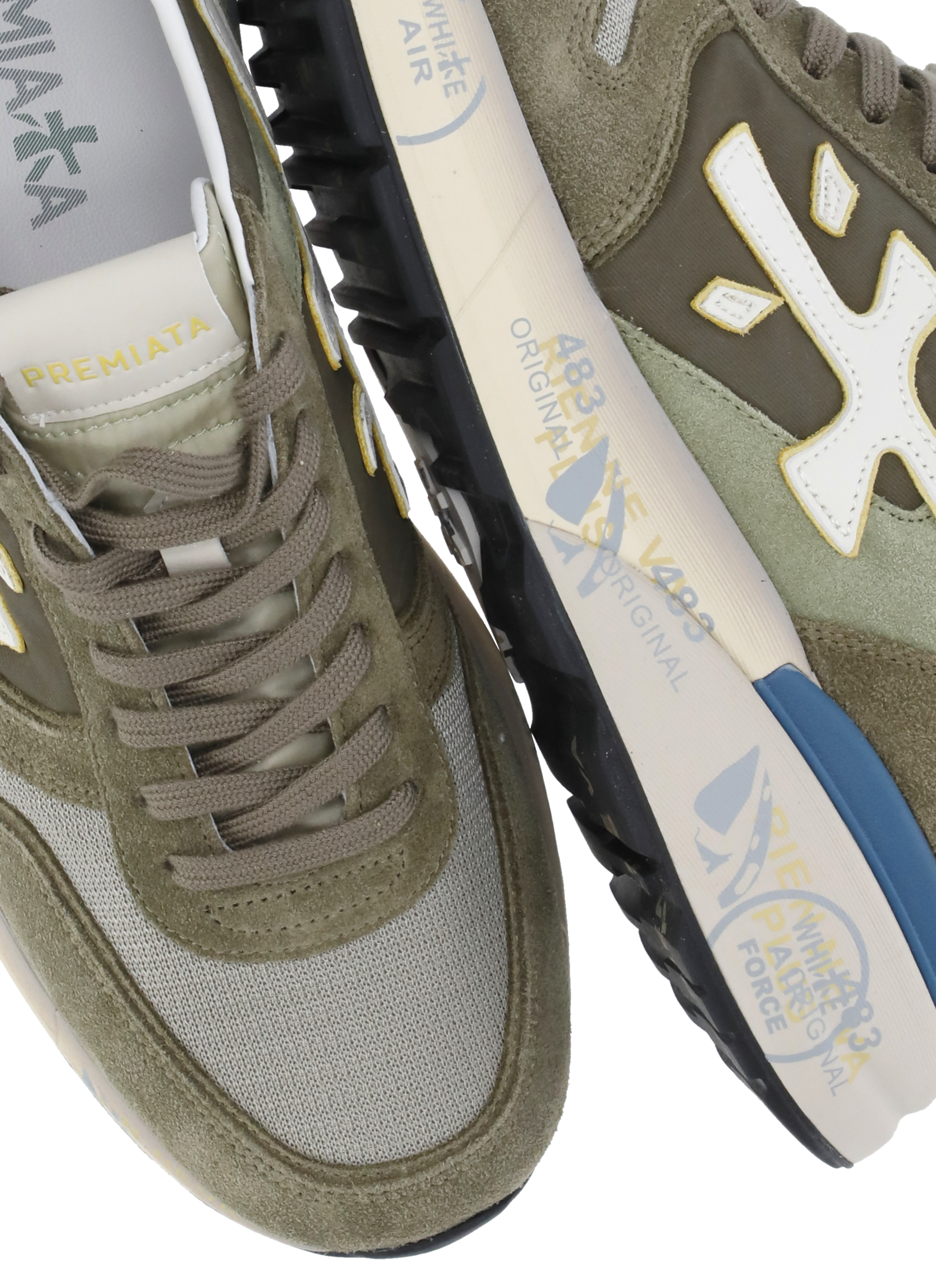 White Premiata Sneakers Green MICK8086 (PREMIATA / スニーカー ) | PREMIATA (プレミアータ)(5)