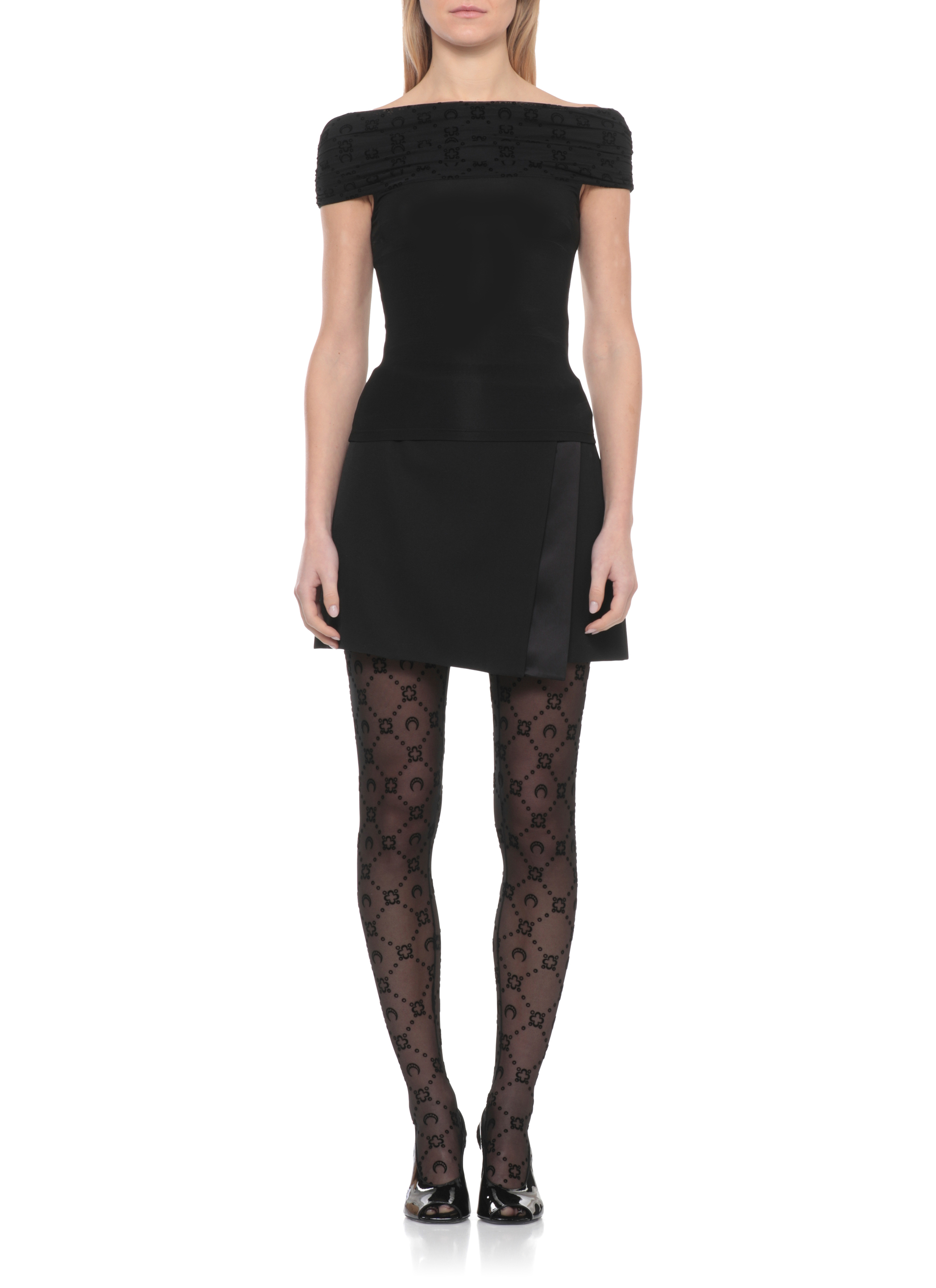 MARINE SERRE Top Black WTO509ACJER0022BK99 (MARINE SERRE / Tシャツ・カットソー ) | MARINE SERRE (マリーン セル)(1)