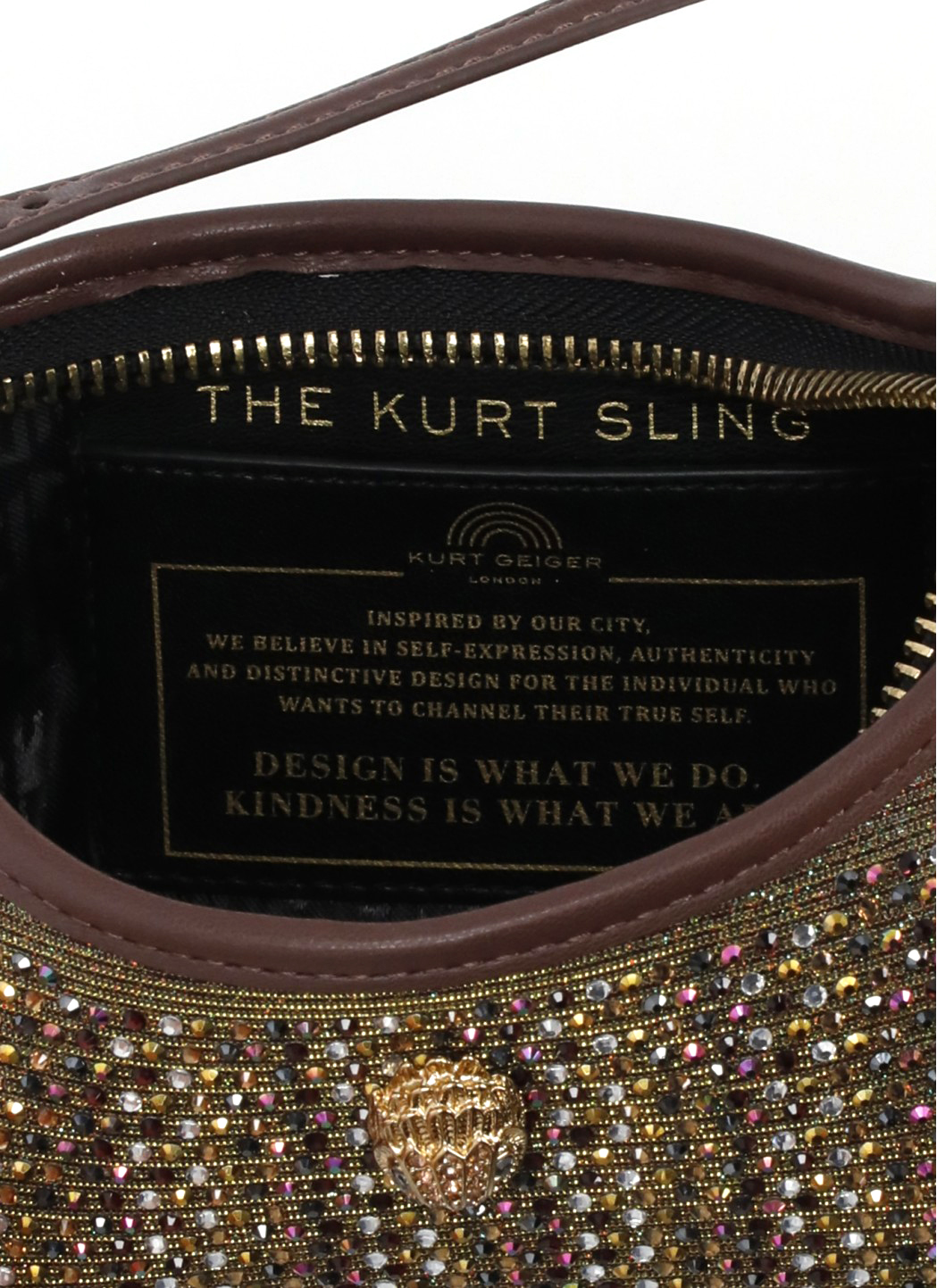 Kurt Geiger Bags.. Brown 5586068609FABRICKURTMINISHOULDERBRONZ (KURT GEIGER / ハンドバッグ・ショルダーバッグ ) | KURT GEIGER (カートガイガー)(5)