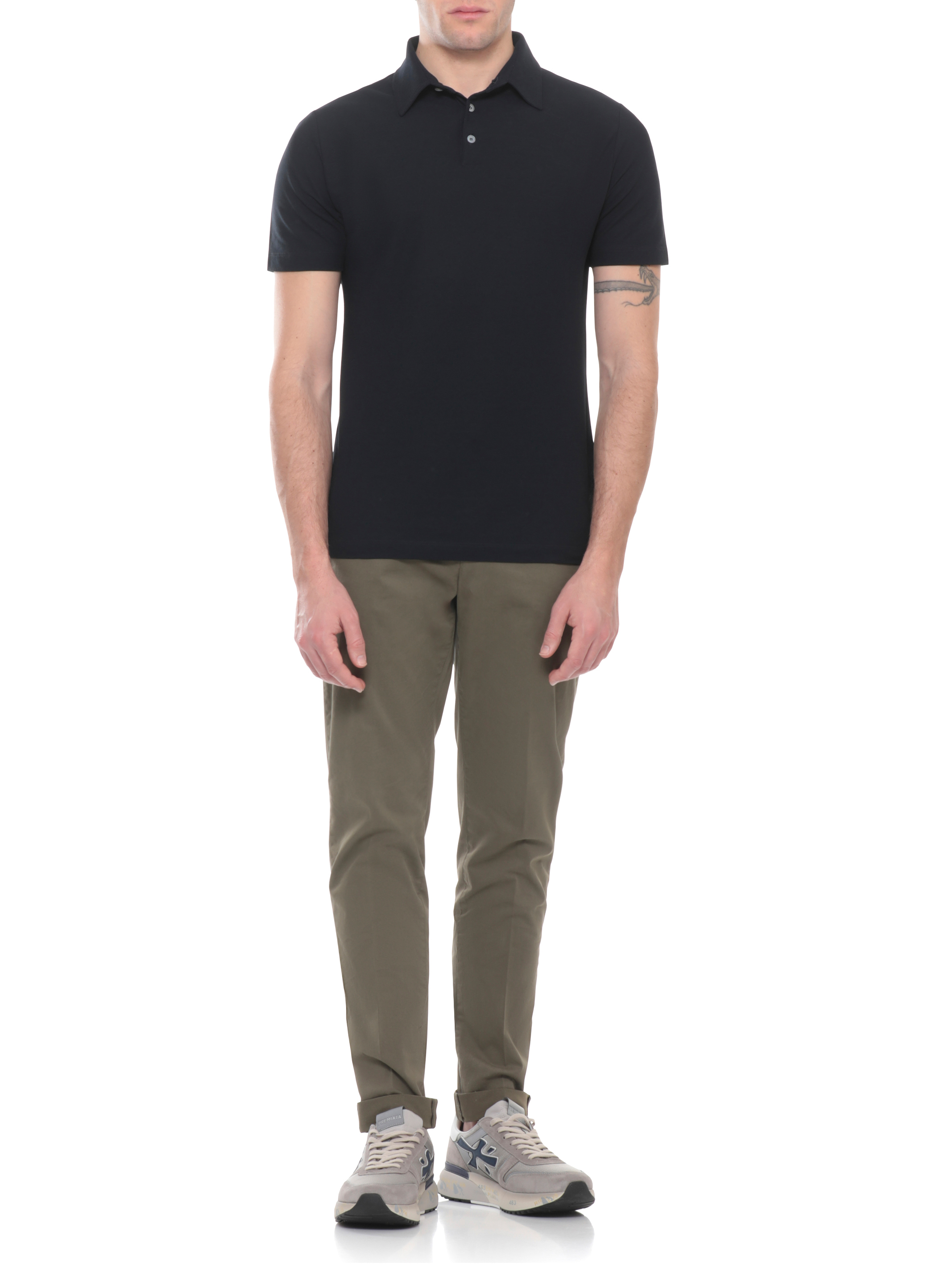 White Premiata Sneakers Blue MICK8001 (PREMIATA / スニーカー ) | PREMIATA (プレミアータ)(1)