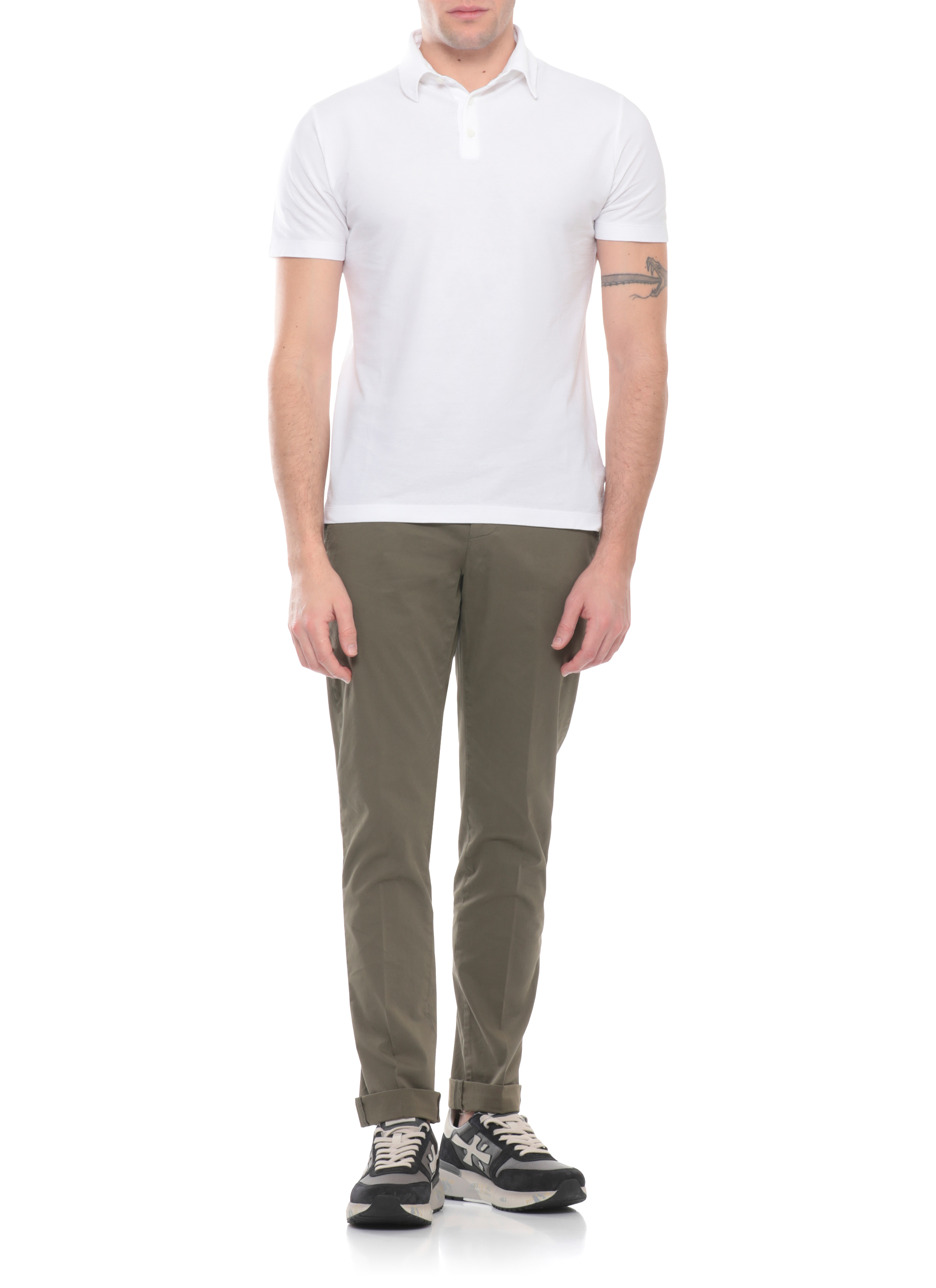 White Premiata Sneakers Black MICK8085 (PREMIATA / スニーカー ) | PREMIATA (プレミアータ)(1)