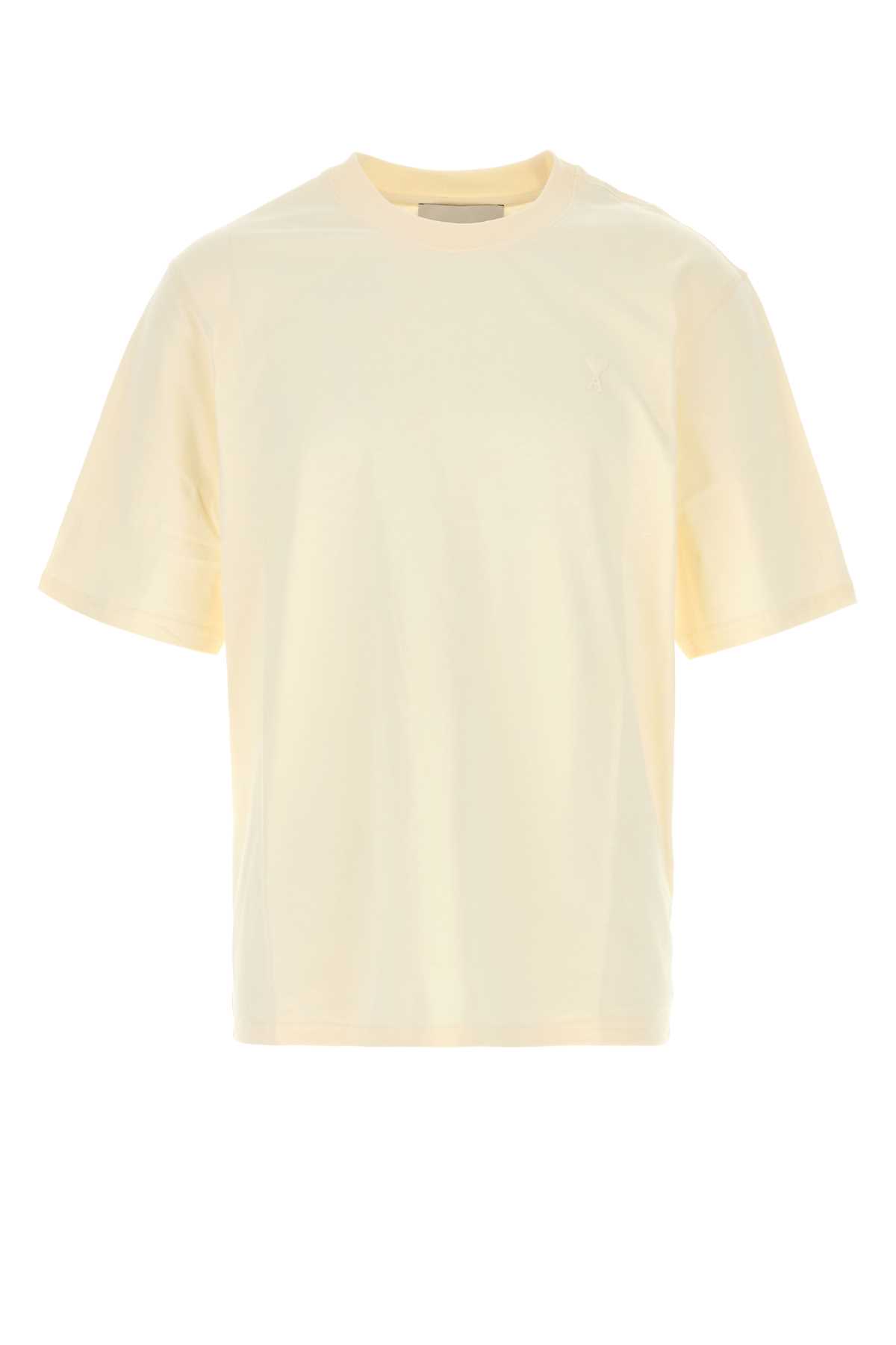Ivory cotton t-shirt UTS341726136 (AMI Paris / Tシャツ・カットソー ) | AMI Paris (アミパリス)