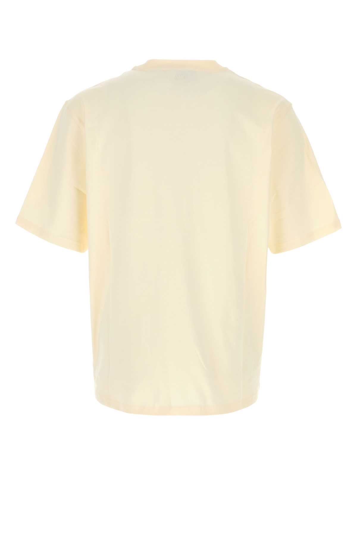Ivory cotton t-shirt UTS341726136 (AMI Paris / Tシャツ・カットソー ) | AMI Paris (アミパリス)(1)