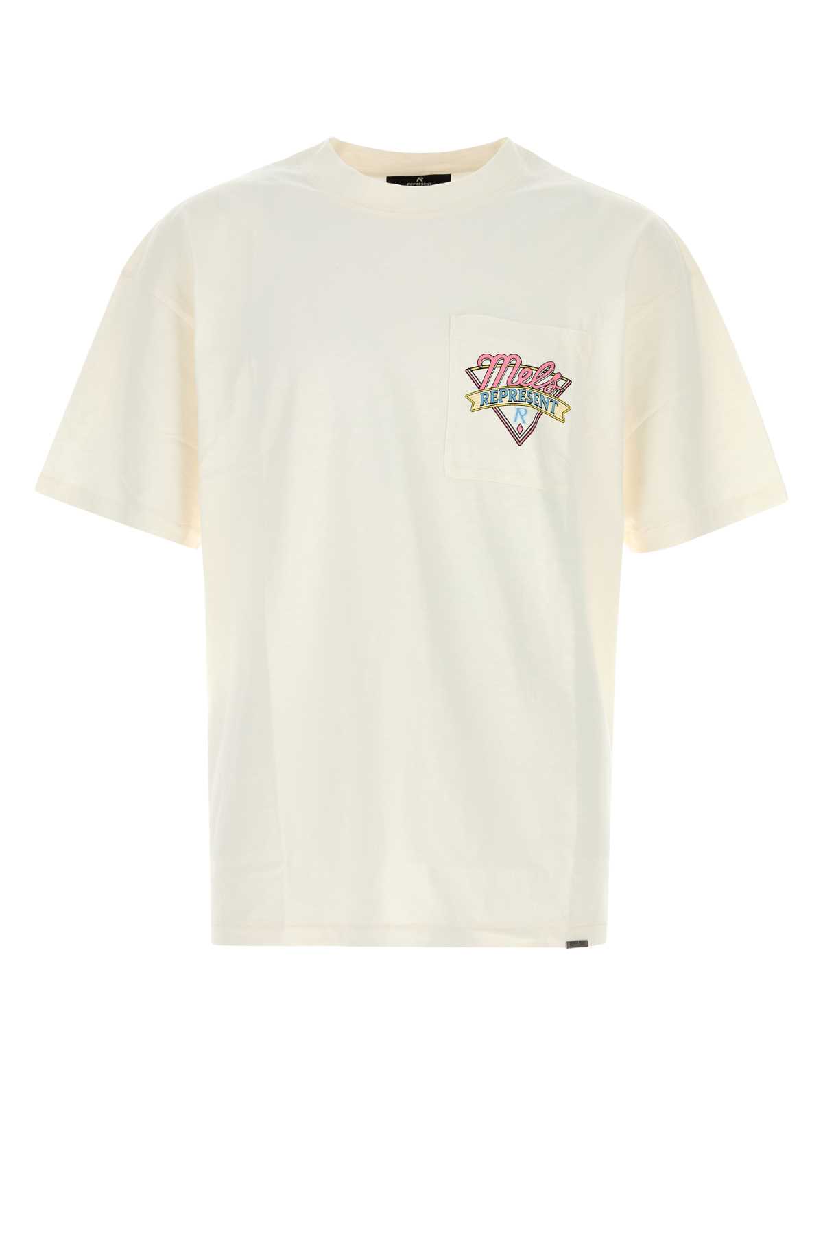 Ivory cotton oversize t-shirt MLM10056572 (REPRESENT / Tシャツ・カットソー ) | REPRESENT (リプレゼント)