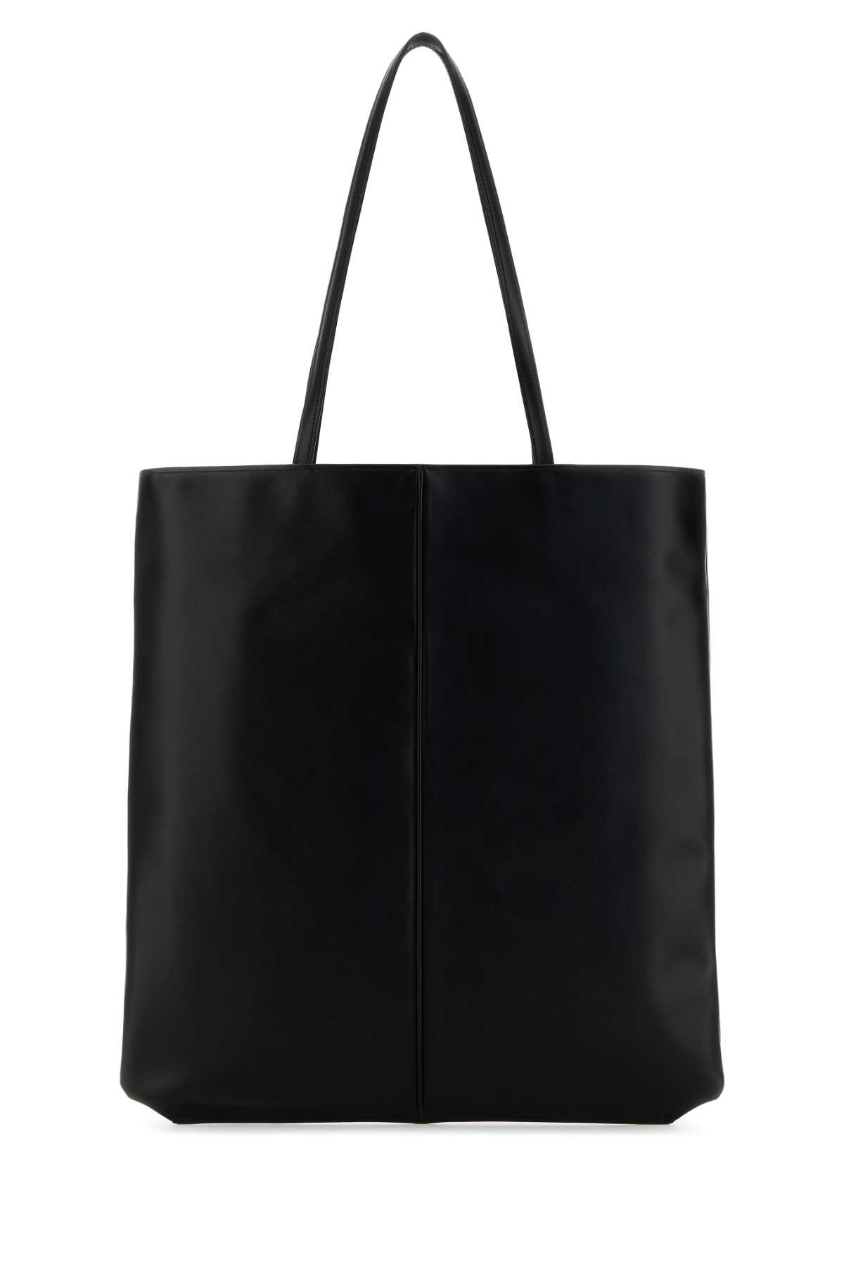 Black leather Linea shopping bag J08ZL0008P9046001 (Jil Sander / トートバッグ ) | Jil Sander (ジルサンダー)(2)