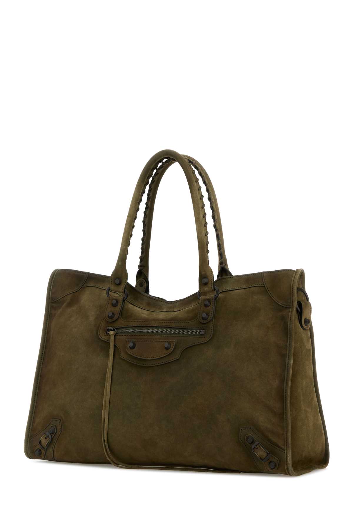 Olive green suede large Le City shopping bag 8083882AB2A3503 (Balenciaga / ハンドバッグ・ショルダーバッグ ) | Balenciaga (バレンシアガ)(1)