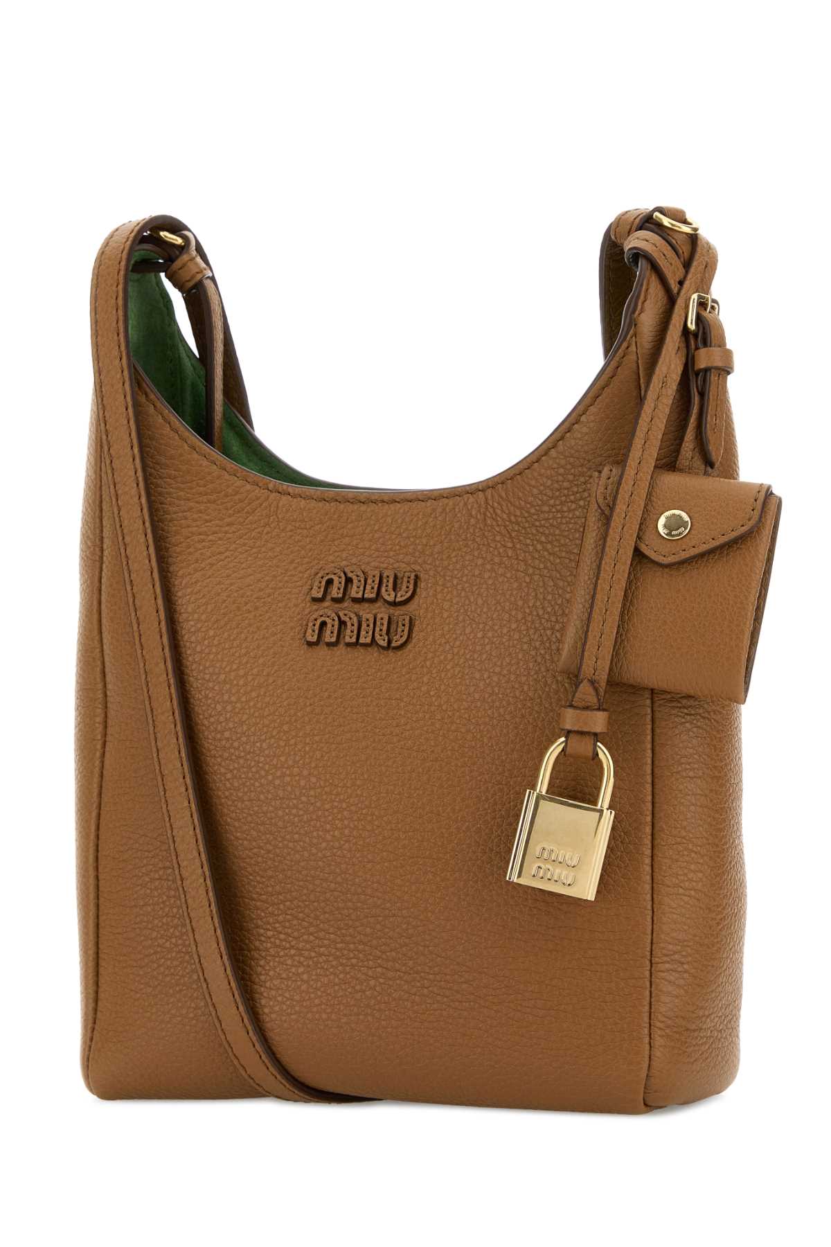 Camel leather crossbody bag 5BE0992IFLF04YM (MIU MIU / ハンドバッグ・ショルダーバッグ ) | MIU MIU (ミュウミュウ)(1)