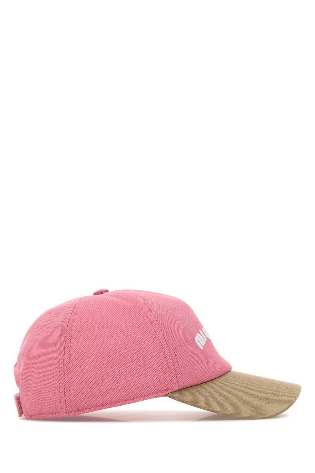 Two-tone cotton baseball cap 5HC179ACQ1F0W0M (MIU MIU / 帽子 ) | MIU MIU (ミュウミュウ)(1)