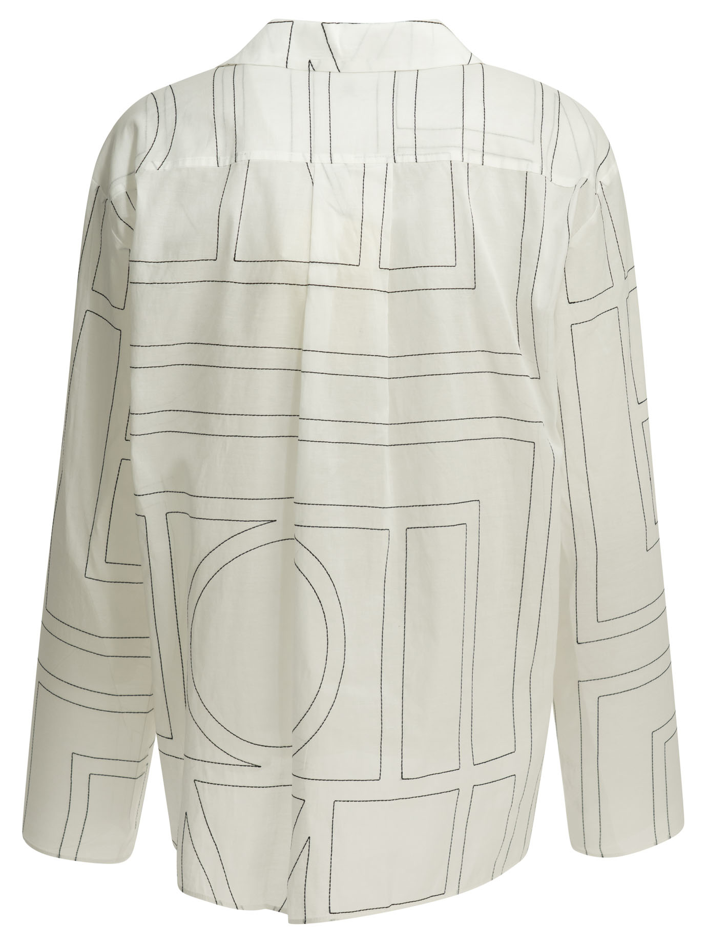 Embroidered casual shirt 243WRT976FB0239200WHITEBLACK (TOTEME / シャツ・ブラウス ) | TOTEME (トーテム)(1)