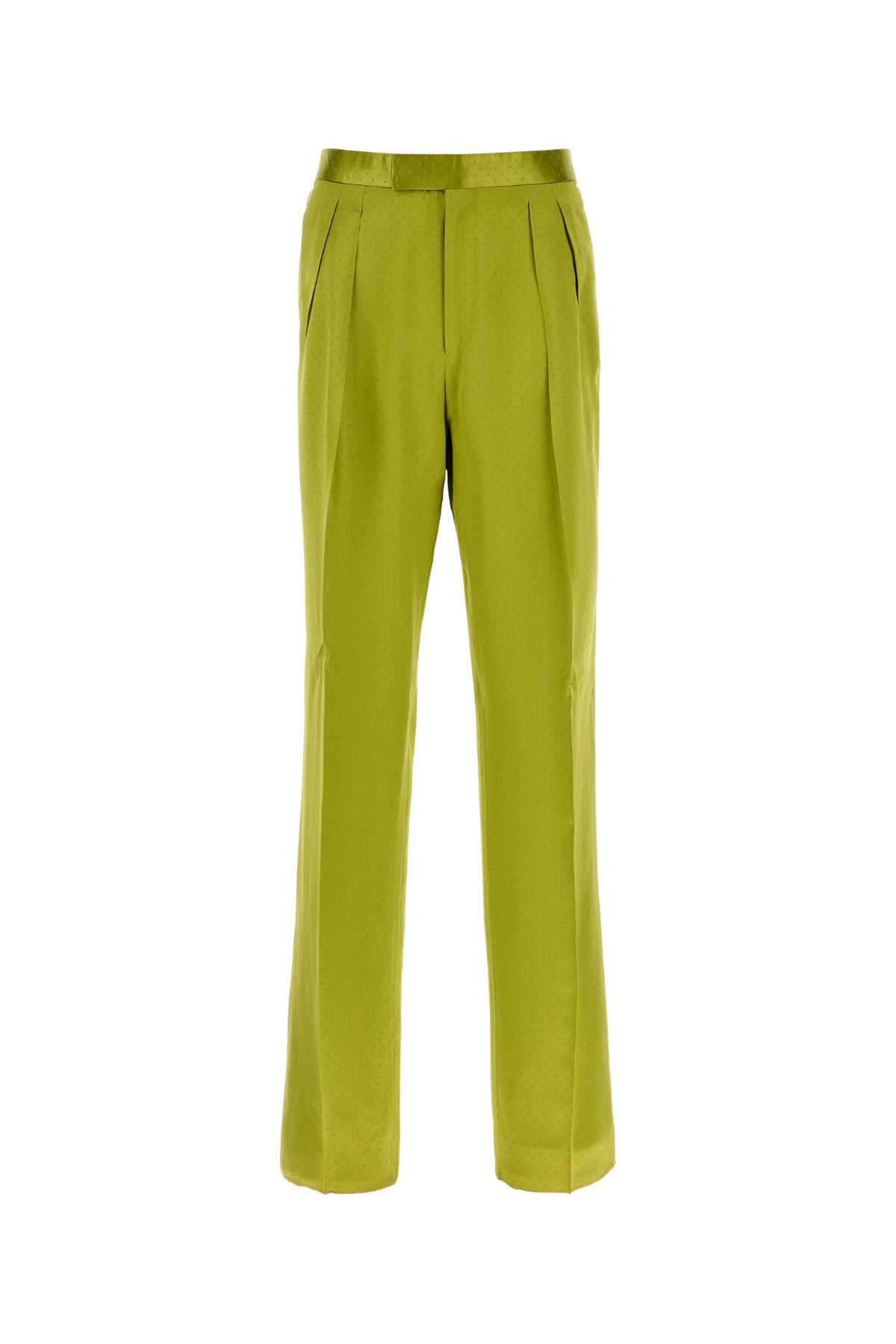 Pistachio green satin pant PLMD04SVP04RGBY (TOM FORD / パンツ ) | TOM FORD (トムフォード)