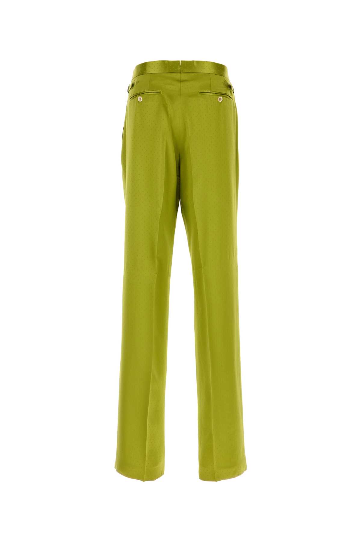 Pistachio green satin pant PLMD04SVP04RGBY (TOM FORD / パンツ ) | TOM FORD (トムフォード)(1)