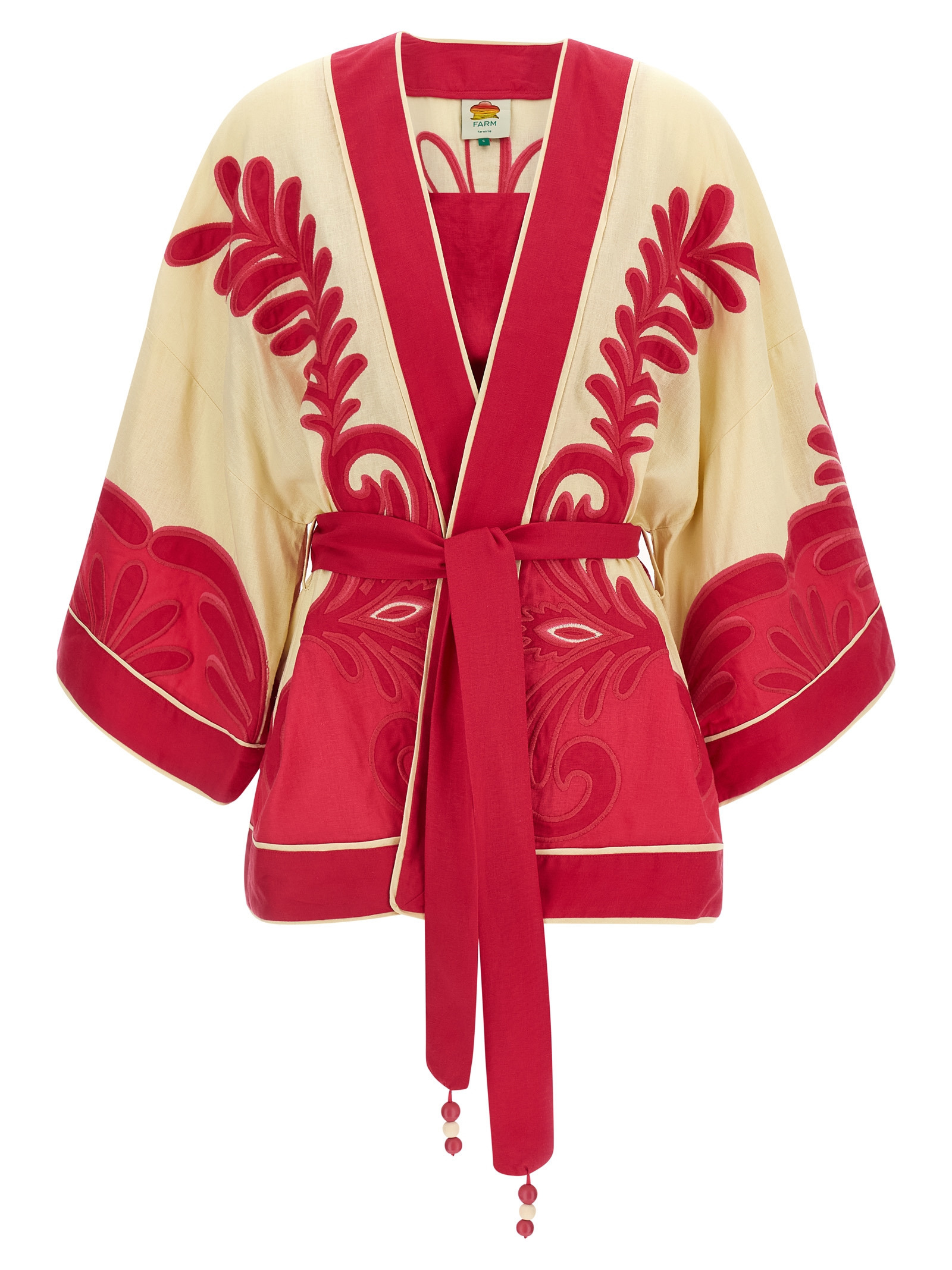 Kimono + 'Spring Arabesc' top 34882726088 (FARM RIO / カジュアルジャケット ) | FARM RIO (ファーム リオ)