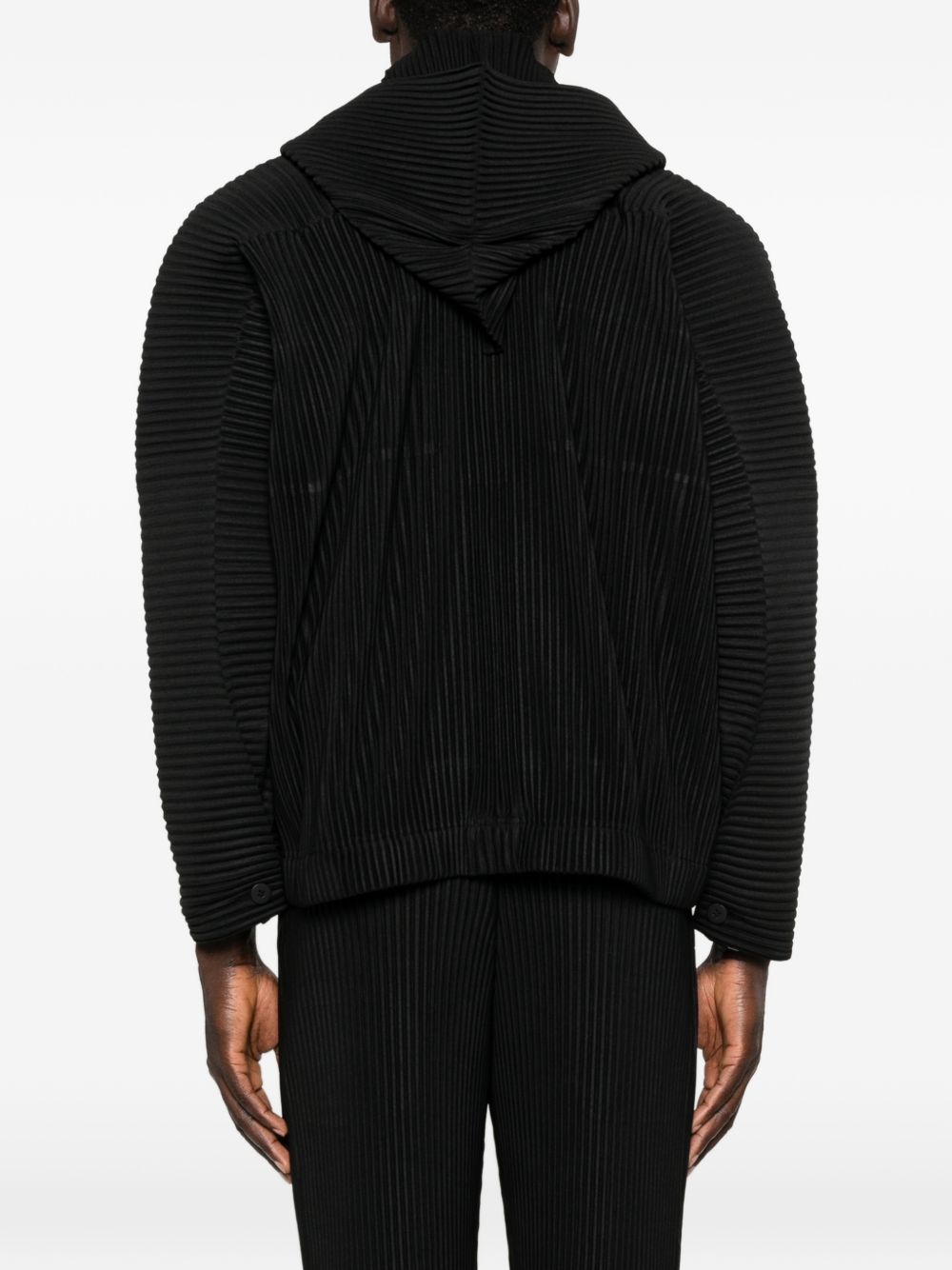 HOMME PLISSE' ISSEY MIYAKE Sweaters Black HP66JC03115 (HOMME PLISSÉ ISSEY MIYAKE / スウェット・フーディー ) | HOMME PLISSÉ ISSEY MIYAKE (オムプリッセ イッセイ ミヤケ)(2)