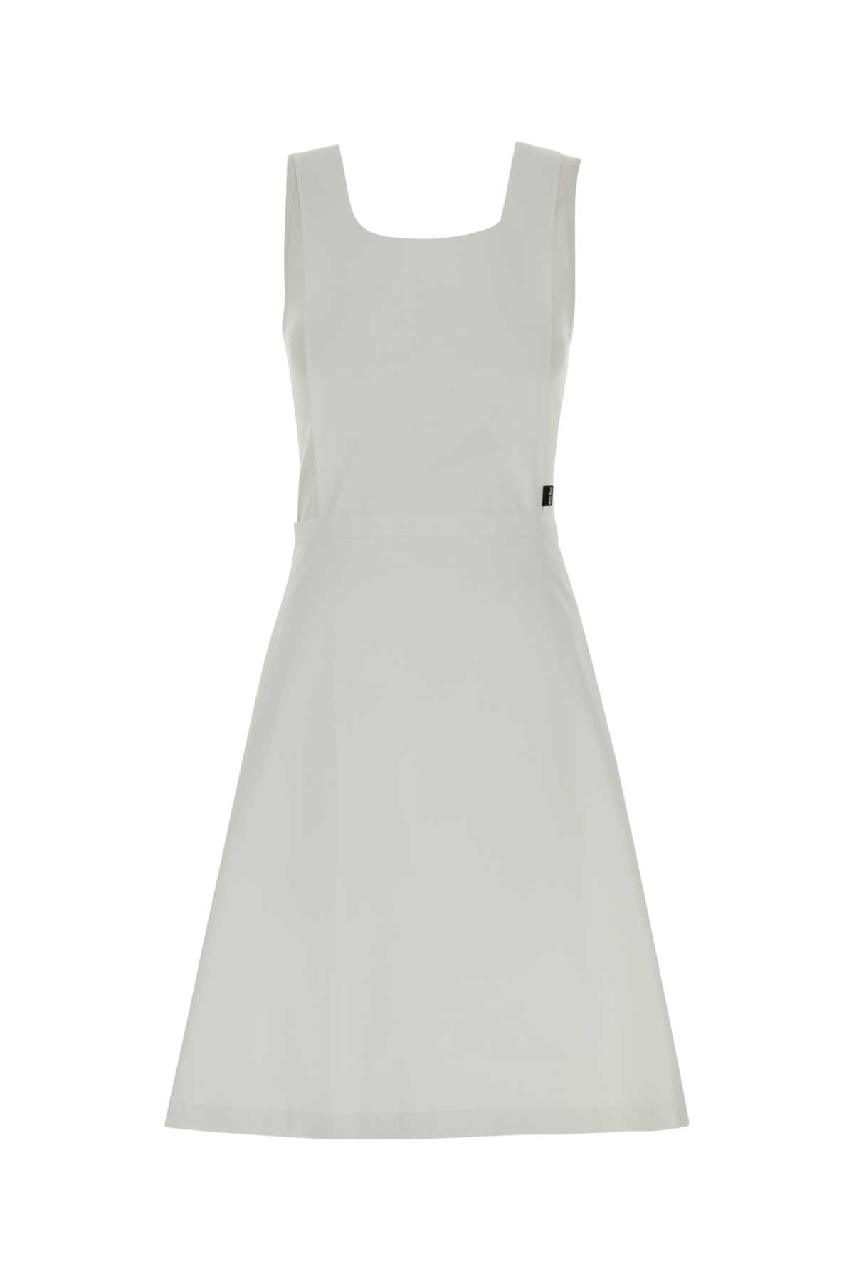 White poplin dress MF6326SOOO19SEF0009 (MIU MIU / ワンピース・ドレス・オールインワン ) | MIU MIU (ミュウミュウ)