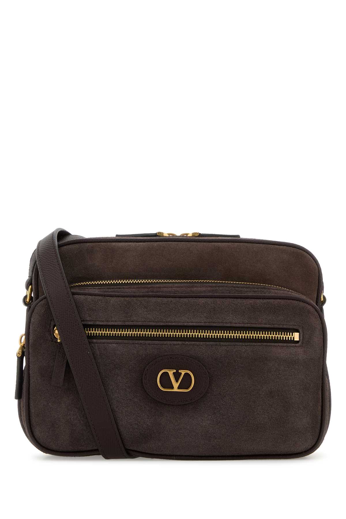 Dark brown suede Antibes crossbody bag 8Y2B0S96UEXRE6 (Valentino Garavani / ハンドバッグ・ショルダーバッグ ) | Valentino Garavani (ヴァレンティノ)