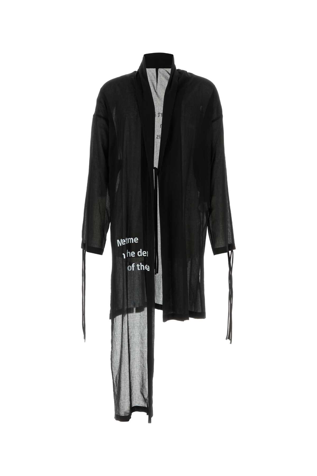 Black cotton cardigan HKJ180471 (Yohji Yamamoto / カジュアルジャケット ) | Yohji Yamamoto (ヨウジヤマモト)