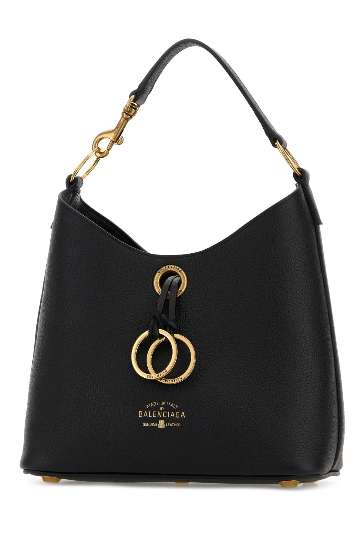 Black leather Carrie Handbag 8456012ABNQ1000 (Balenciaga / ハンドバッグ・ショルダーバッグ ) | Balenciaga (バレンシアガ)(1)