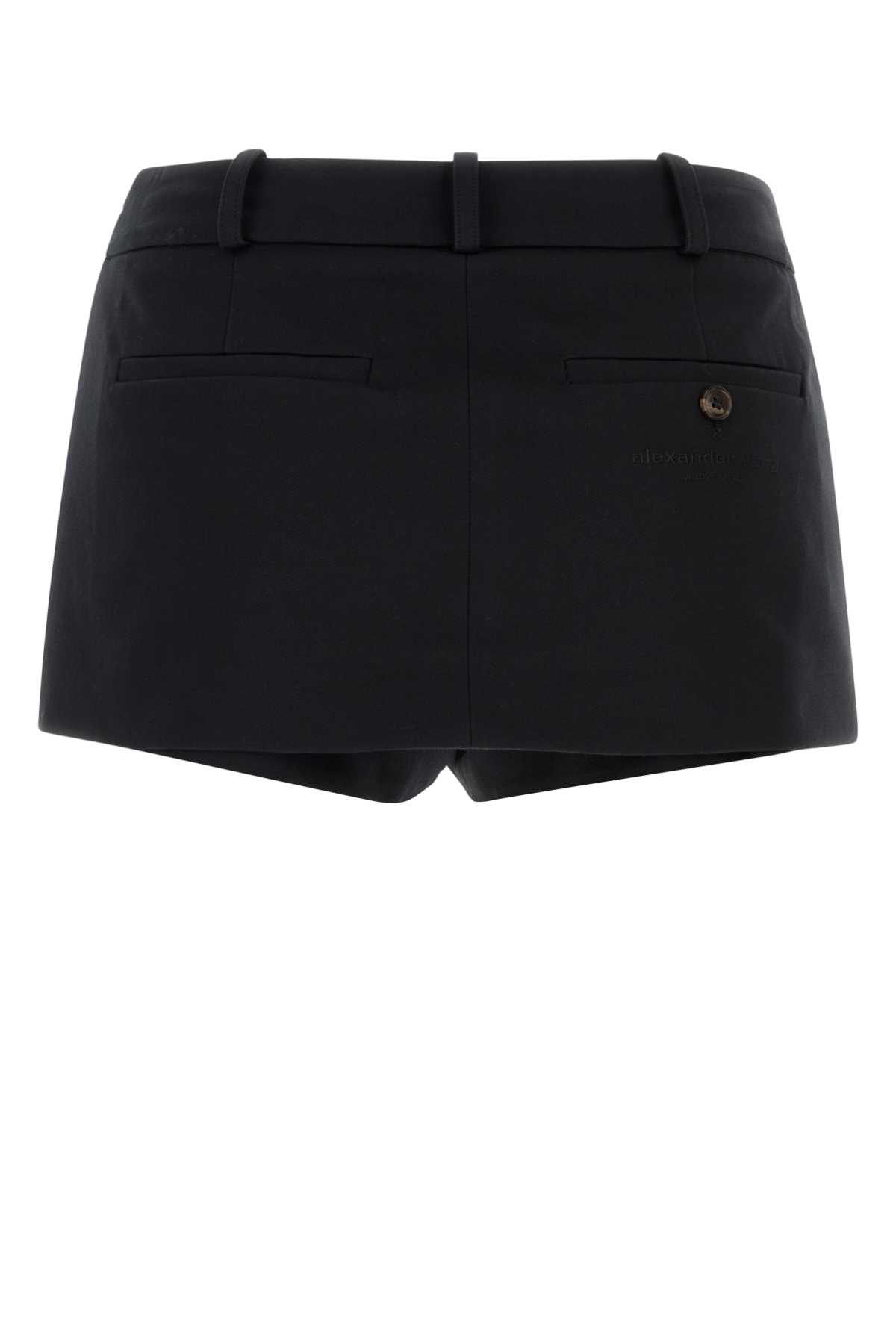Black cotton pant-skirt 1WC2265411001 (alexanderwang / ショートパンツ ) | alexanderwang (アレキサンダーワン)(1)