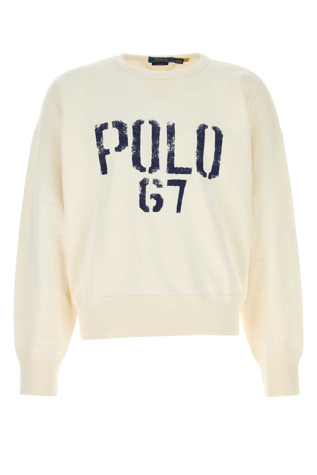 White cotton blend sweatshirt 710B14576002 (Polo Ralph Lauren / スウェット・フーディー ) | Polo Ralph Lauren (ポロ ラルフ ローレン)