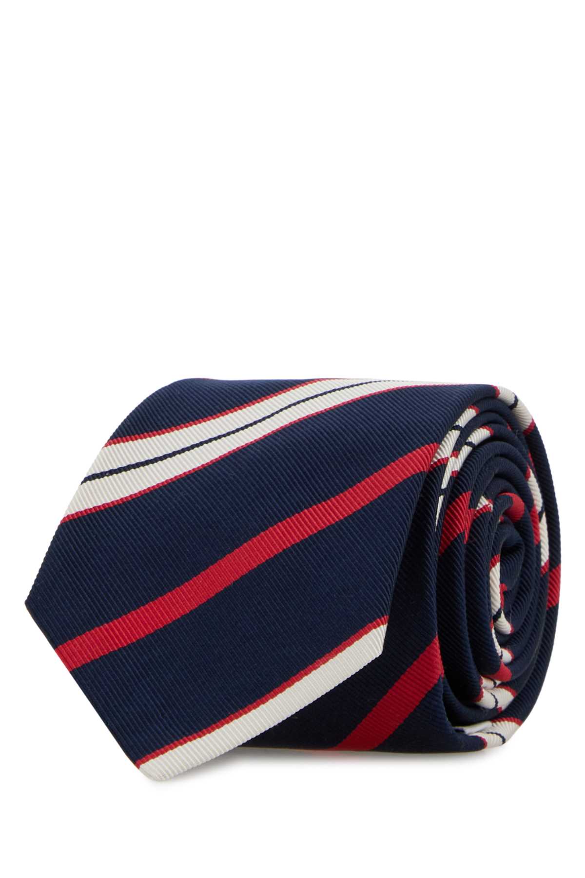 Embroidered silk blend tie MNL001A07182960 (Thom Browne / ネクタイ ) | Thom Browne (トム・ブラウン)