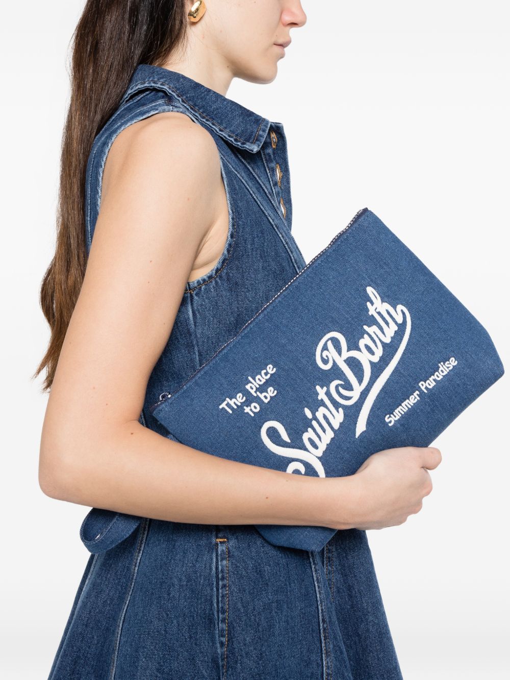 MC2 Saint Barth Bags.. Blue ALI0017ALINEDENIML00436L (MC2 SAINT BARTH / クラッチバッグ・ポーチ ) | MC2 SAINT BARTH (エムシーツーセイントバース)(2)