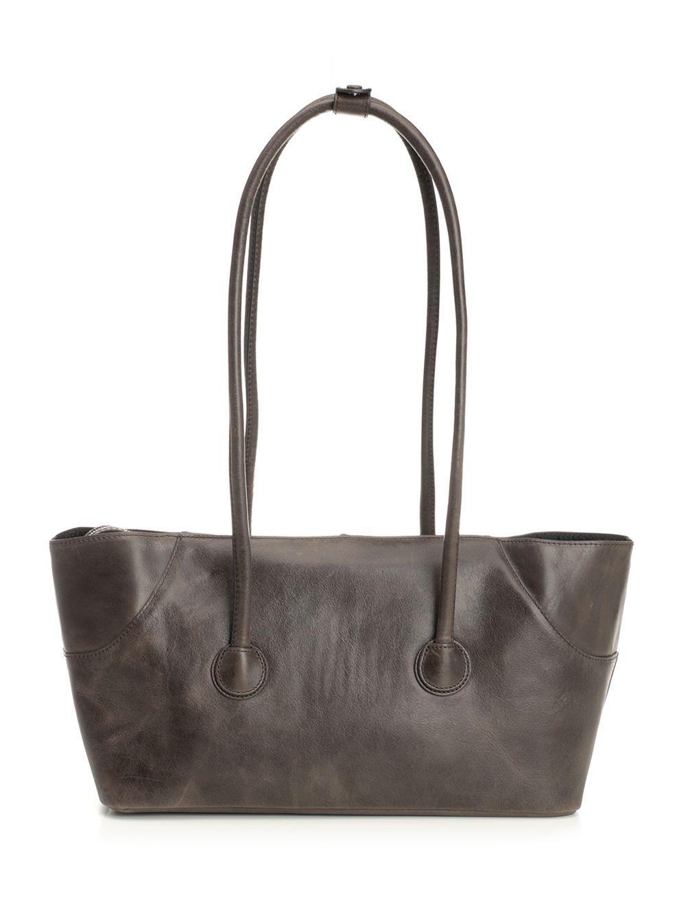 BOAT SHOPPER LARGE COW LEATHER. GG045890SEPIA (MARGESHERWOOD / トートバッグ ) | MARGESHERWOOD (マージシャーウッド)(2)
