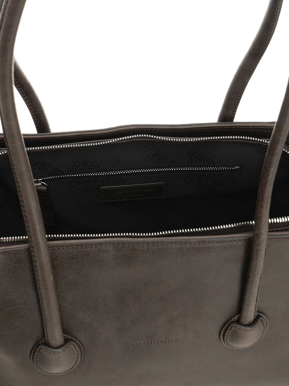 BOAT SHOPPER LARGE COW LEATHER. GG045890SEPIA (MARGESHERWOOD / トートバッグ ) | MARGESHERWOOD (マージシャーウッド)(3)