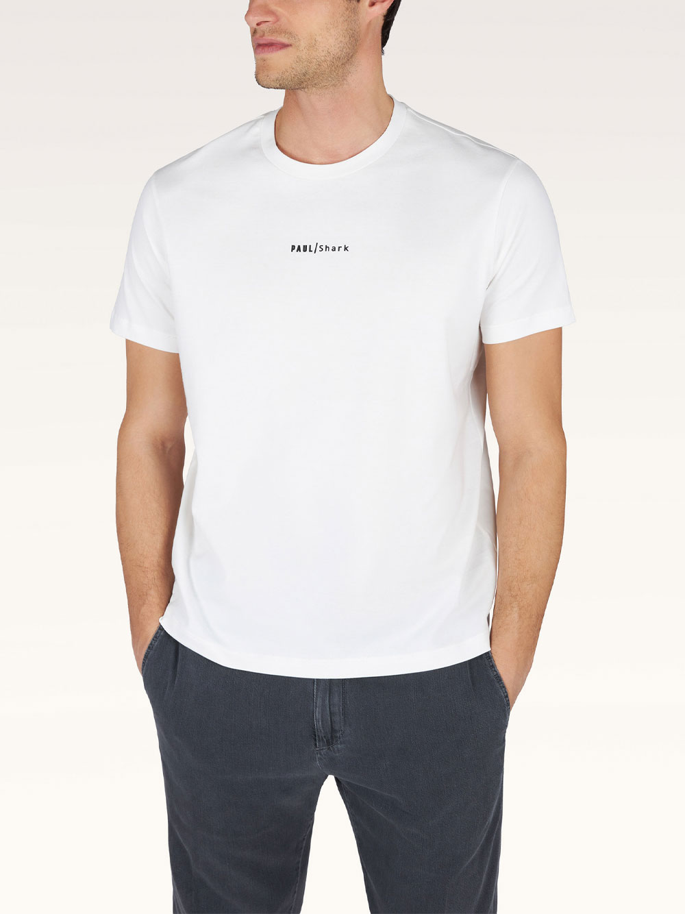 LOGO-PRINT LIGHTWEIGHT COTTON JERSEY T-SHIRT 26411013108 (PAUL & SHARK / Tシャツ・カットソー ) | PAUL & SHARK (ポールアンドシャーク)(1)