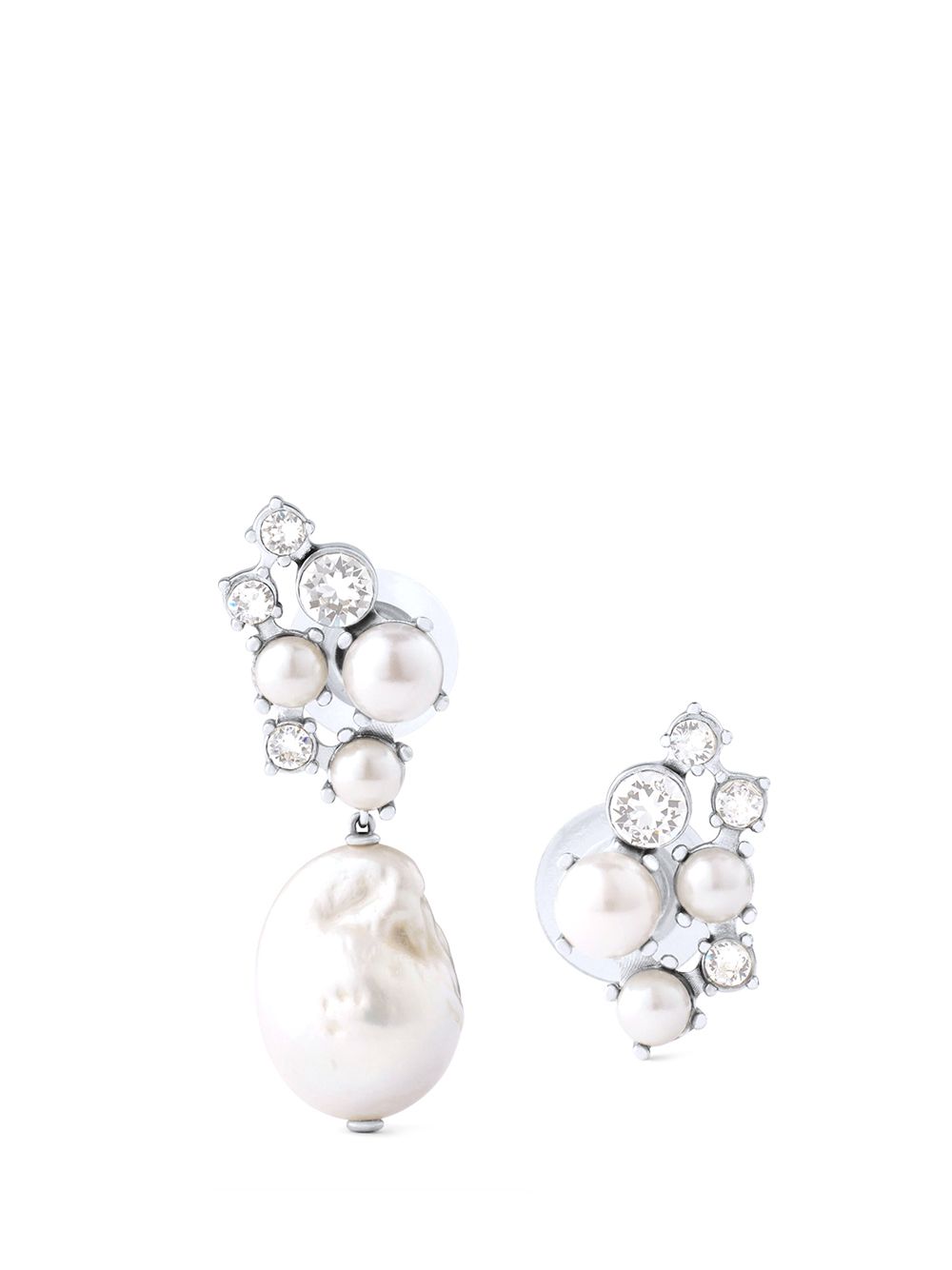 CRYSTAL PEARL MIXED SILVERY EARRINGS BF116MF05M132 (GIVENCHY / ピアス・イヤリング ) | GIVENCHY (ジバンシィ)
