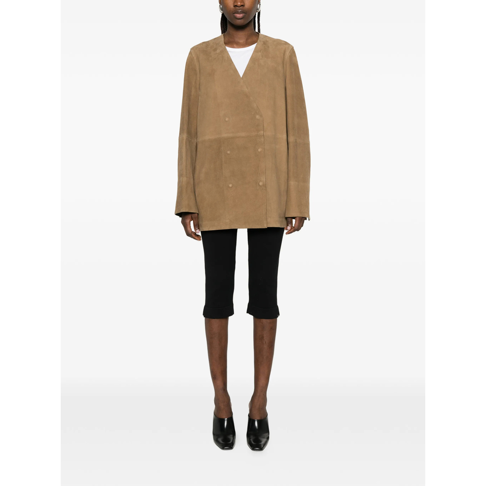 Jacket Toteme 262WRZ0073LE0218104TOBAC (TOTEME / レザー&ファージャケット・コート ) | TOTEME (トーテム)(3)