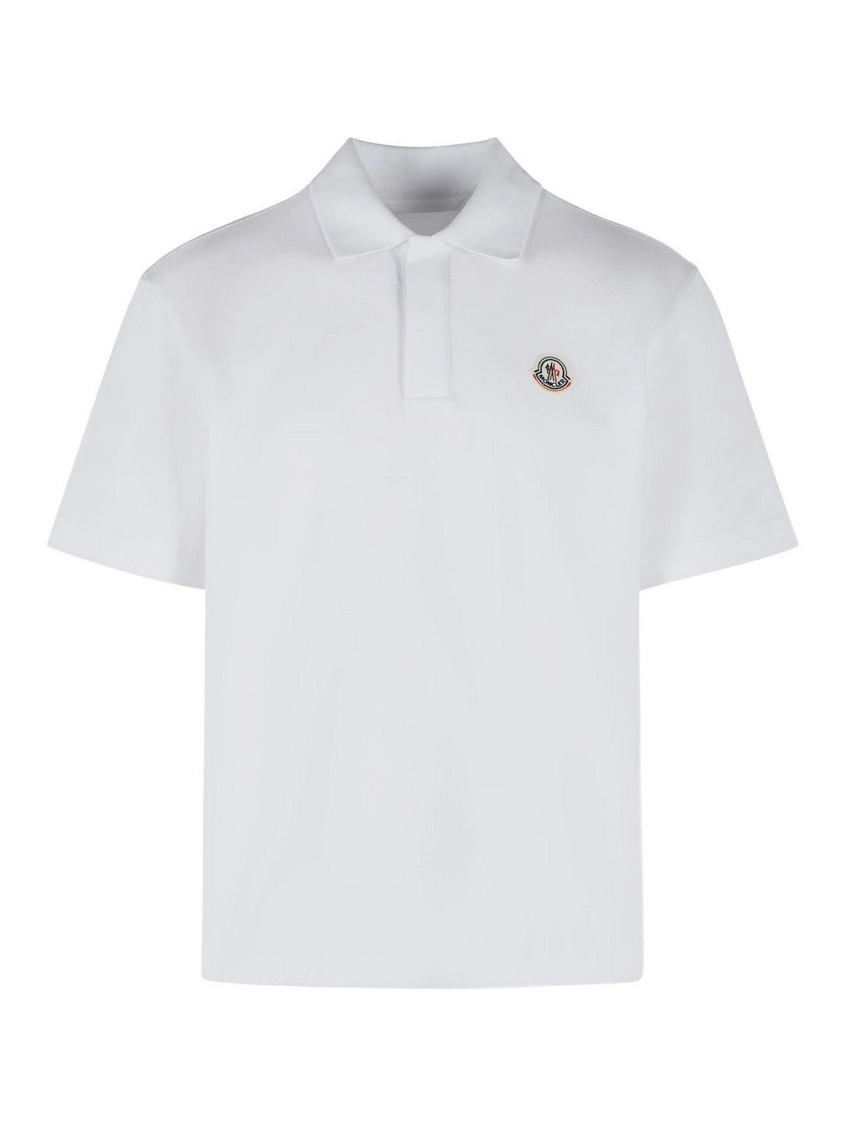 White Cotton Polo Shirt 0918A0002489A1600A (Moncler / ポロシャツ ) | Moncler (モンクレール)