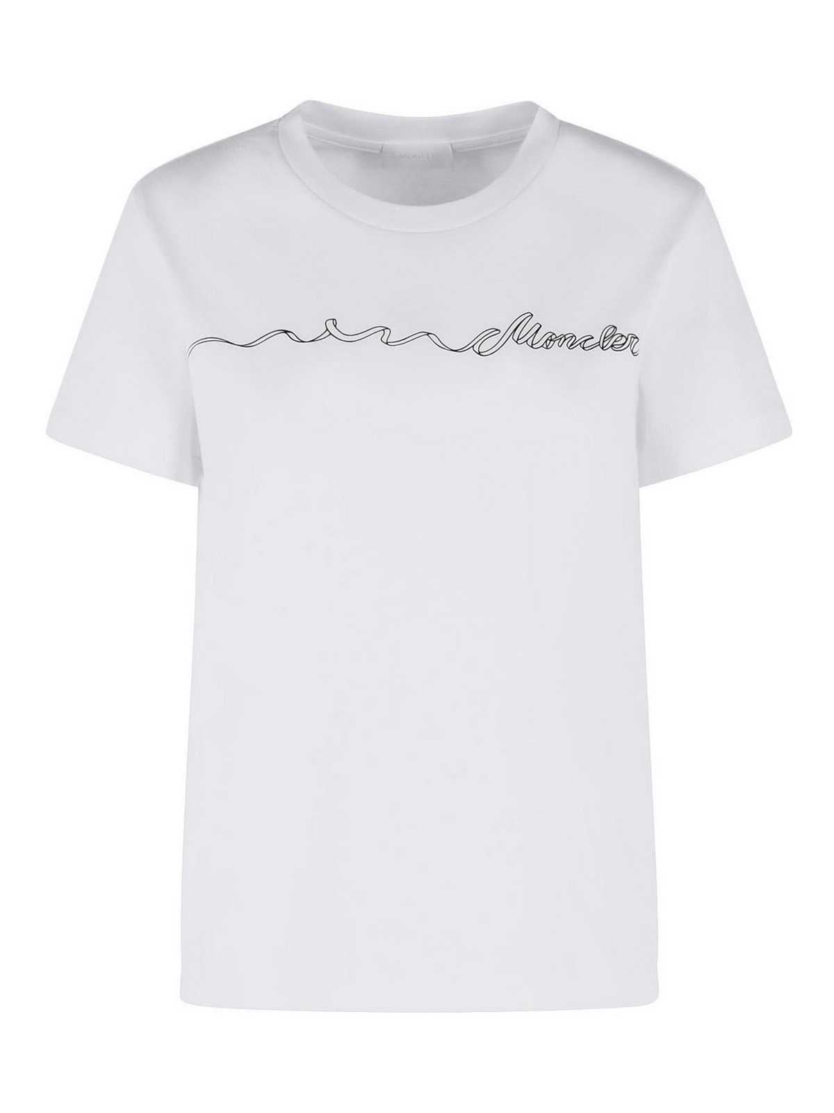 White Cotton T-Shirt 0938C0001789B8Y00A (Moncler / Tシャツ・カットソー ) | Moncler (モンクレール)