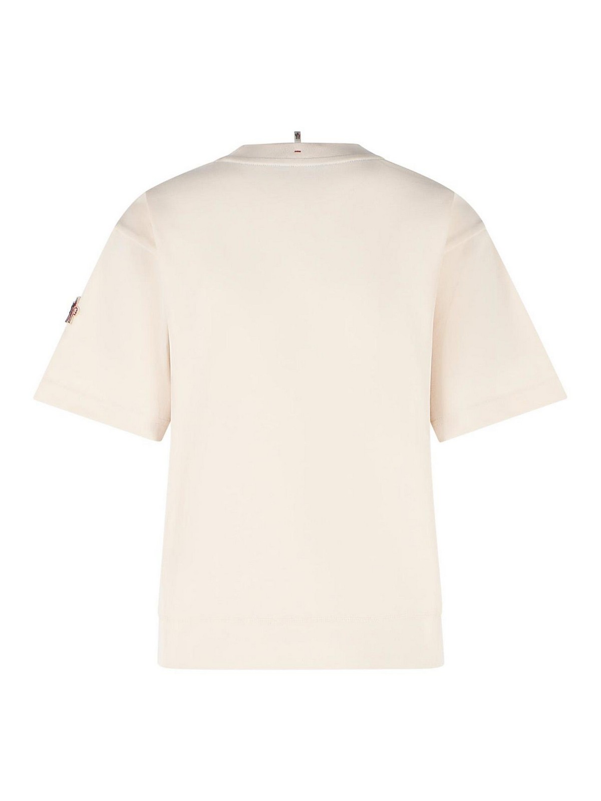 Ivory White Cotton T-Shirt 0988C0001089AZ9034 (Moncler / Tシャツ・カットソー ) | Moncler (モンクレール)(1)