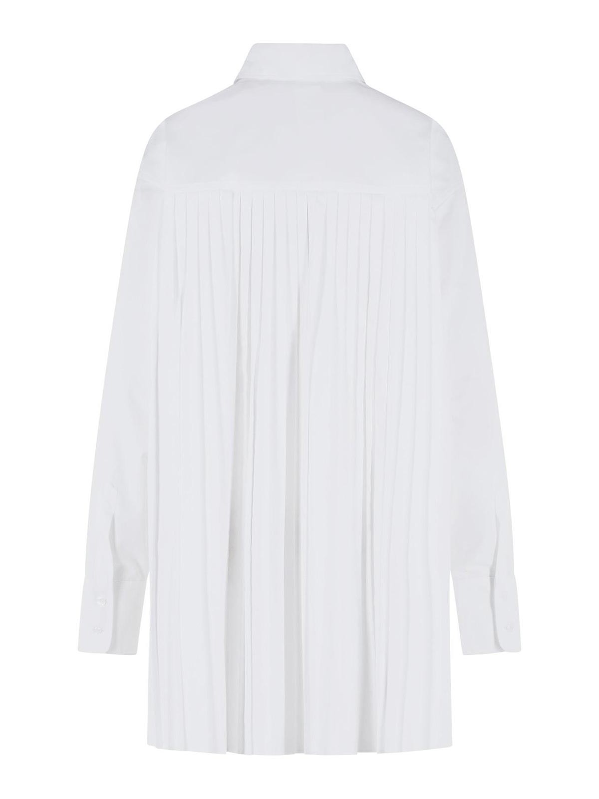 Nespolo White Cotton Blend Shirt Dress 2612191031001 (Sportmax / シャツ・ブラウス ) | Sportmax (スポーツマックス)(1)