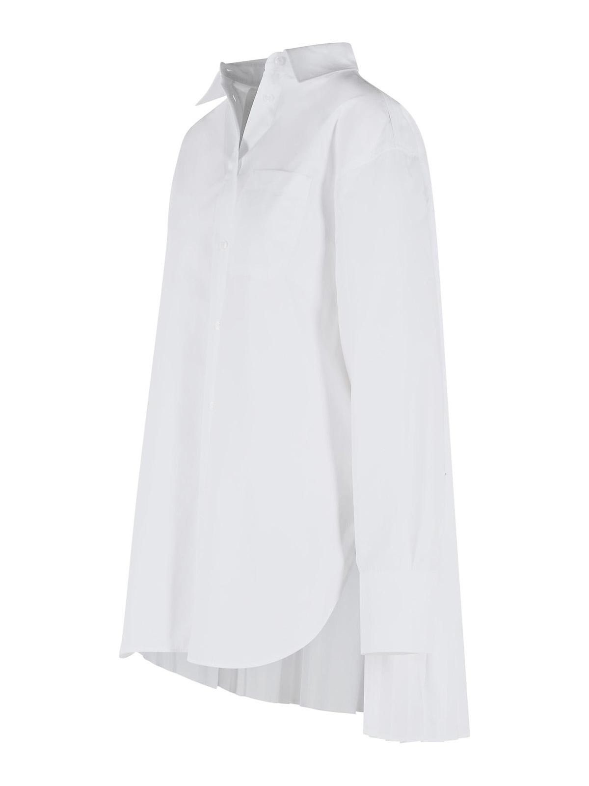 Nespolo White Cotton Blend Shirt Dress 2612191031001 (Sportmax / シャツ・ブラウス ) | Sportmax (スポーツマックス)(2)