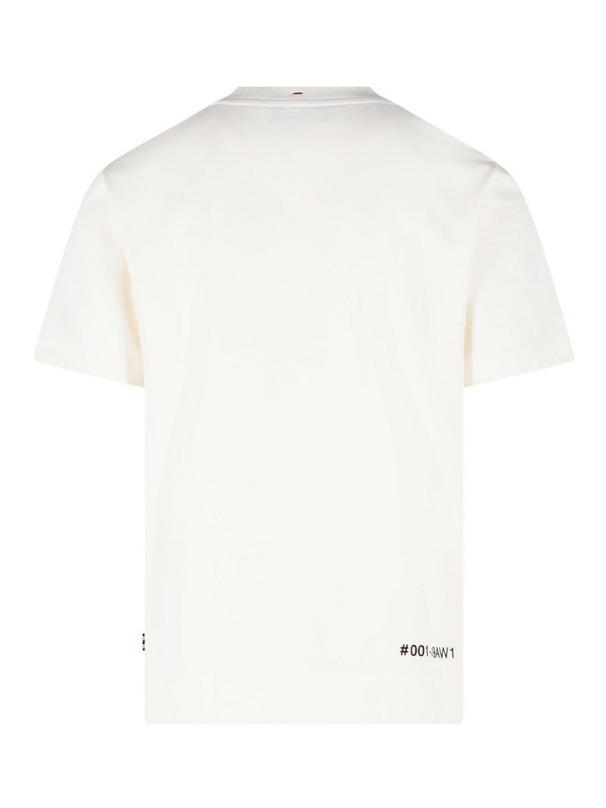 Ivory White Stretch Cotton T-Shirt 0978C0001789AW1041 (Moncler / Tシャツ・カットソー ) | Moncler (モンクレール)(1)