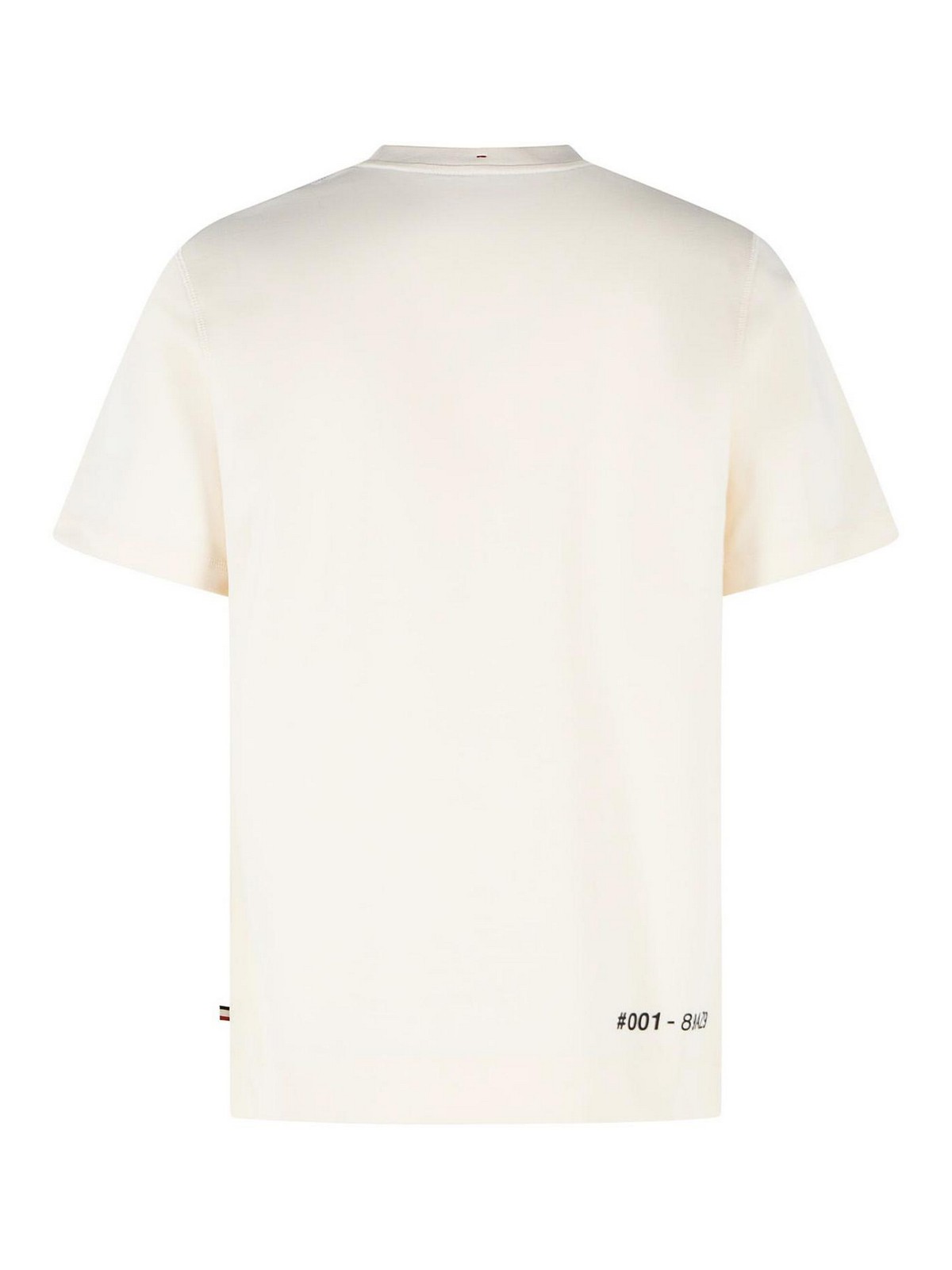 Ivory White Cotton T-Shirt 0978C0002089AZ9041 (Moncler / Tシャツ・カットソー ) | Moncler (モンクレール)(1)