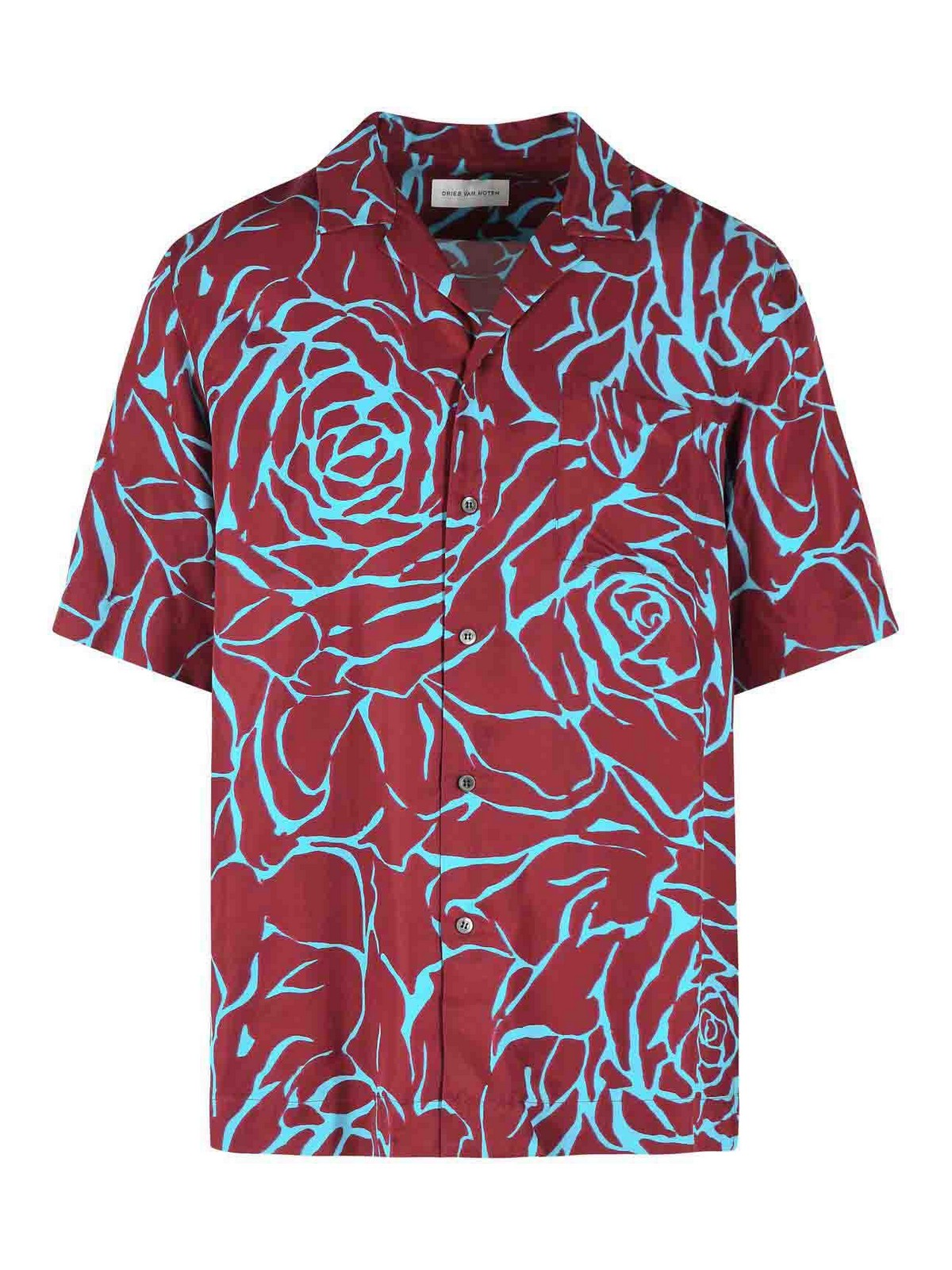 Carltone And Light Blue Viscose Shirt 207423244358 (Dries Van Noten / シャツ・ブラウス ) | Dries Van Noten (ドリスヴァンノッテン)